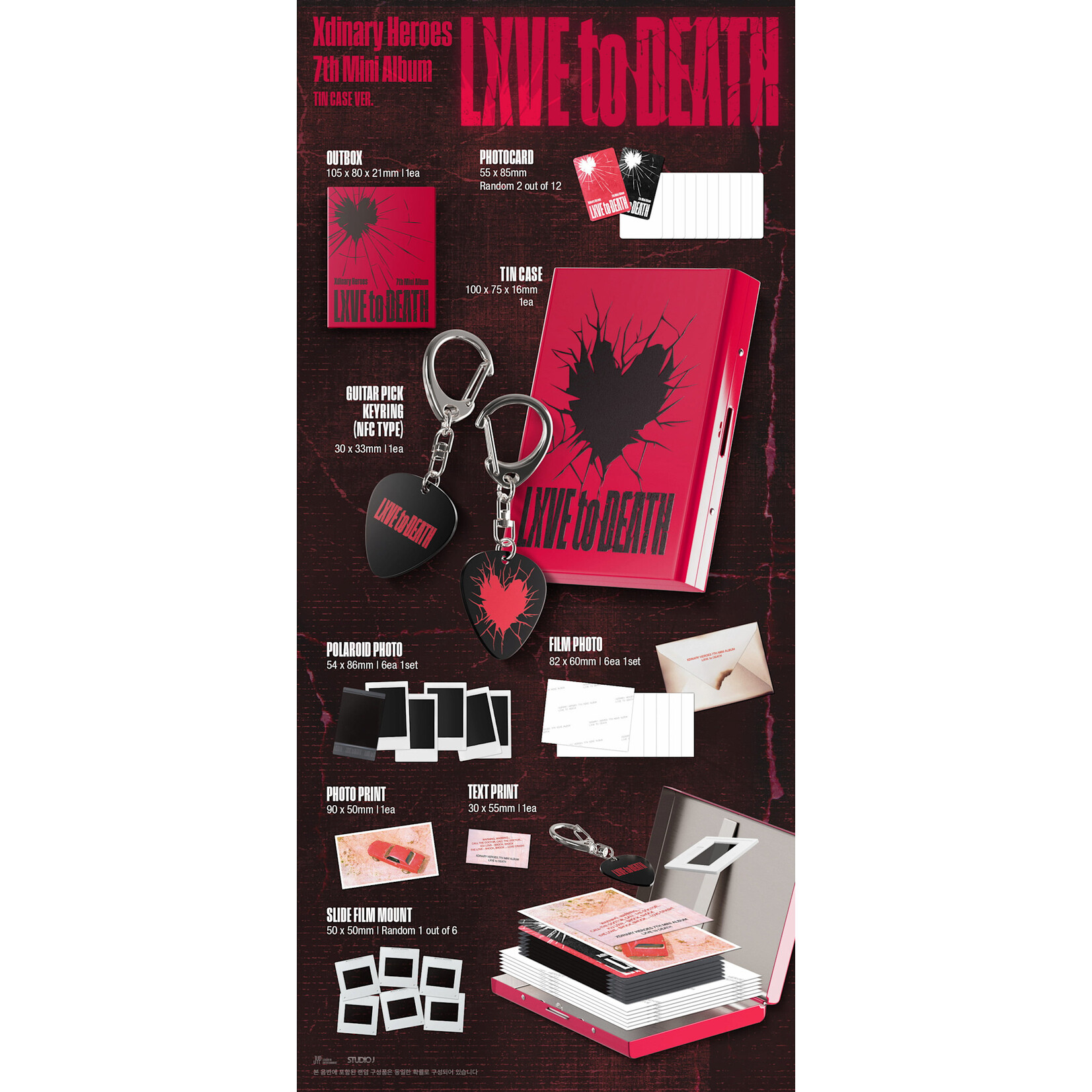 Xdinary Heroes - 7TH MINI ALBUM [LXVE TO DEATH] MD VER. - K-Town