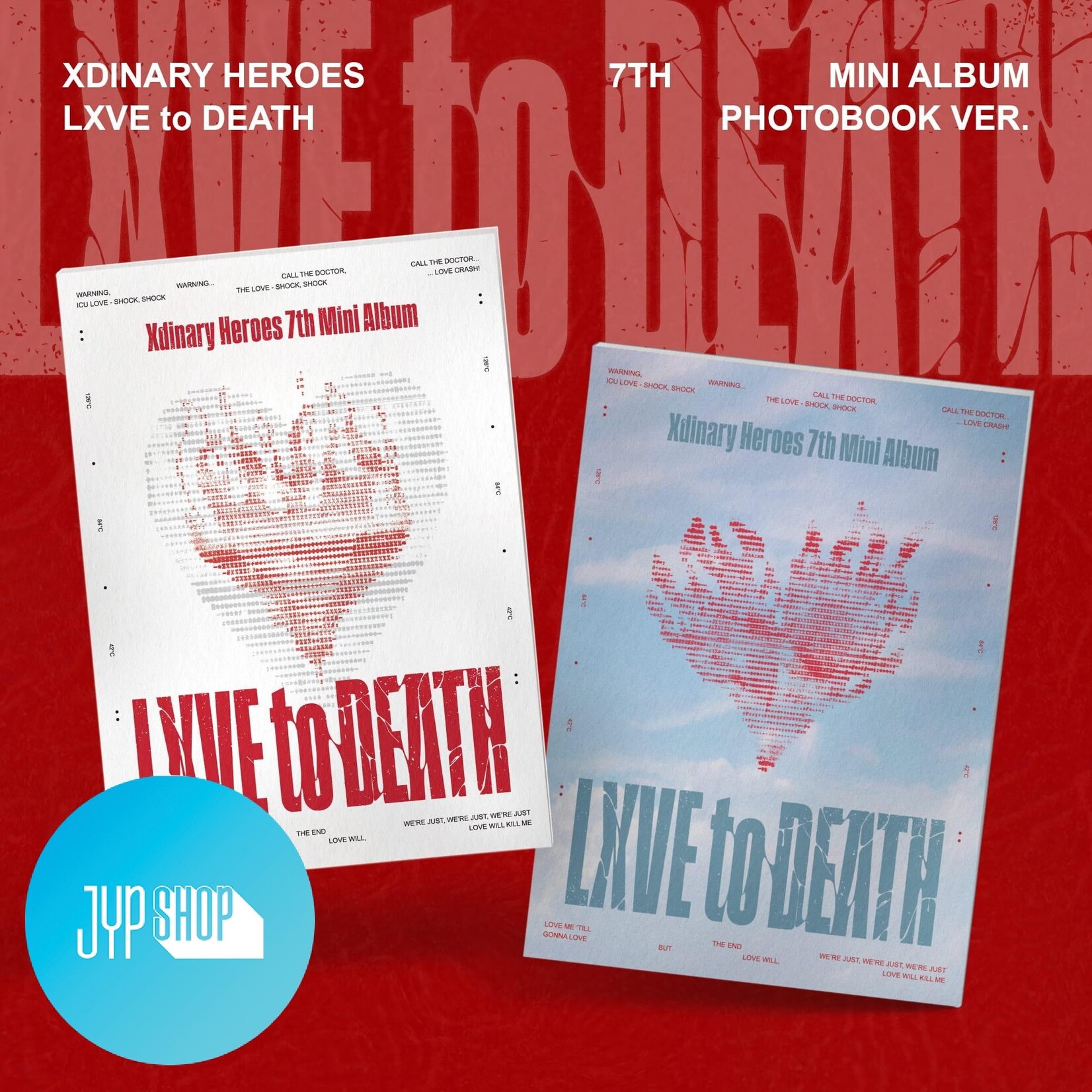 Xdinary Heroes Xdinary Heroes - 7TH MINI ALBUM [LXVE TO DEATH] (Photobook Ver.) + Random Photocard (FANS SHOP)