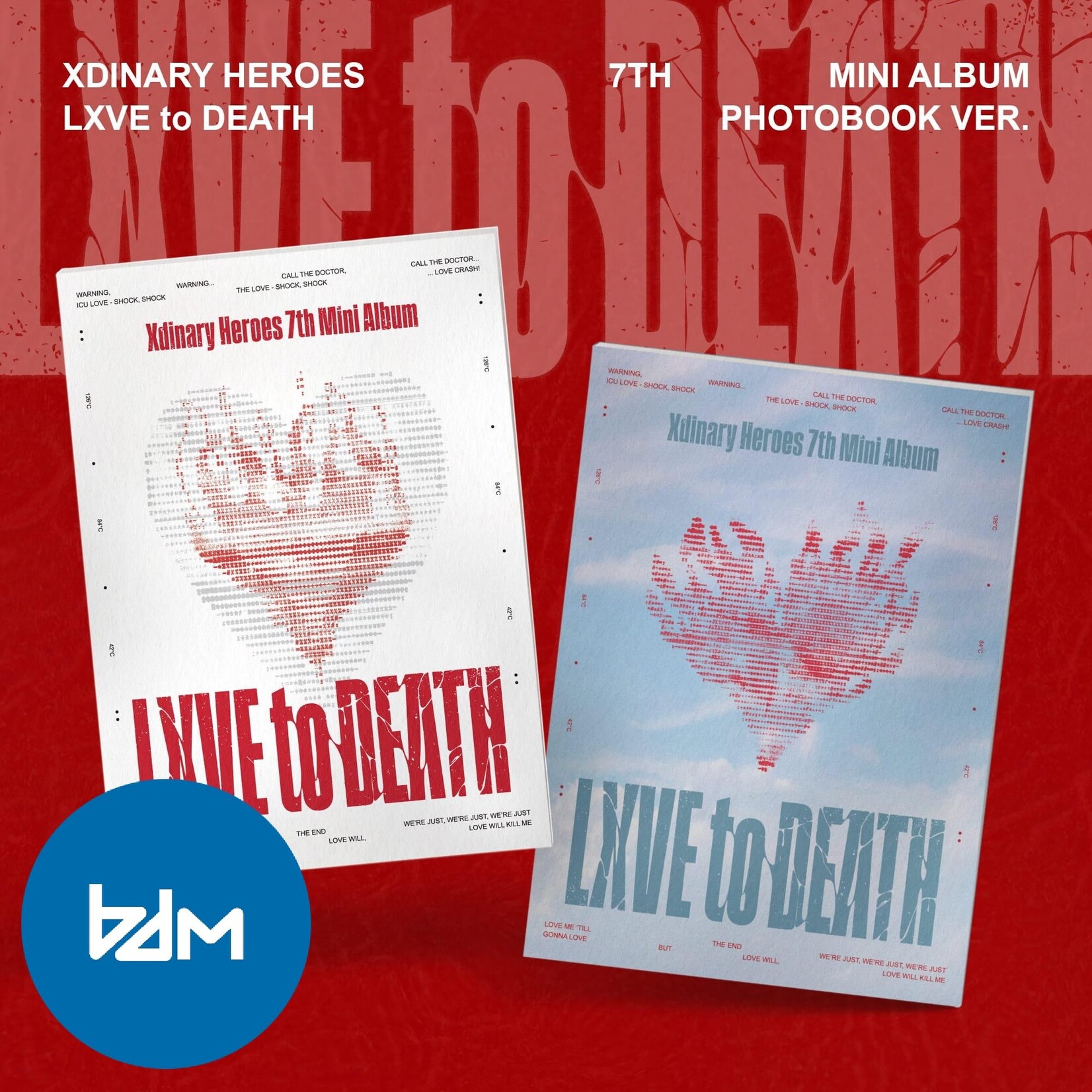 Xdinary Heroes Xdinary Heroes - 7TH MINI ALBUM [LXVE TO DEATH] (Photobook Ver.) + Random Photocard (BDM)