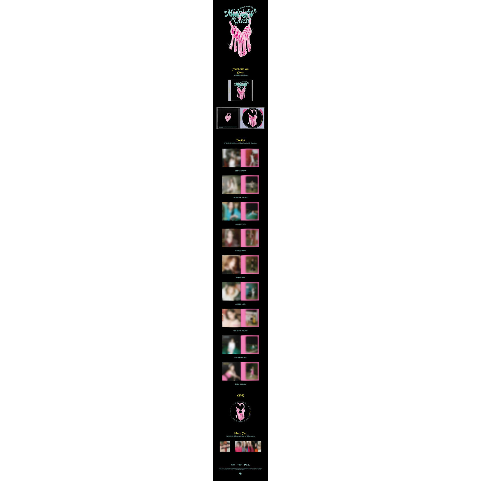 Fromis_9 fromis_9 - 4th Mini [Midnight Guest] (Jewel case ver.)