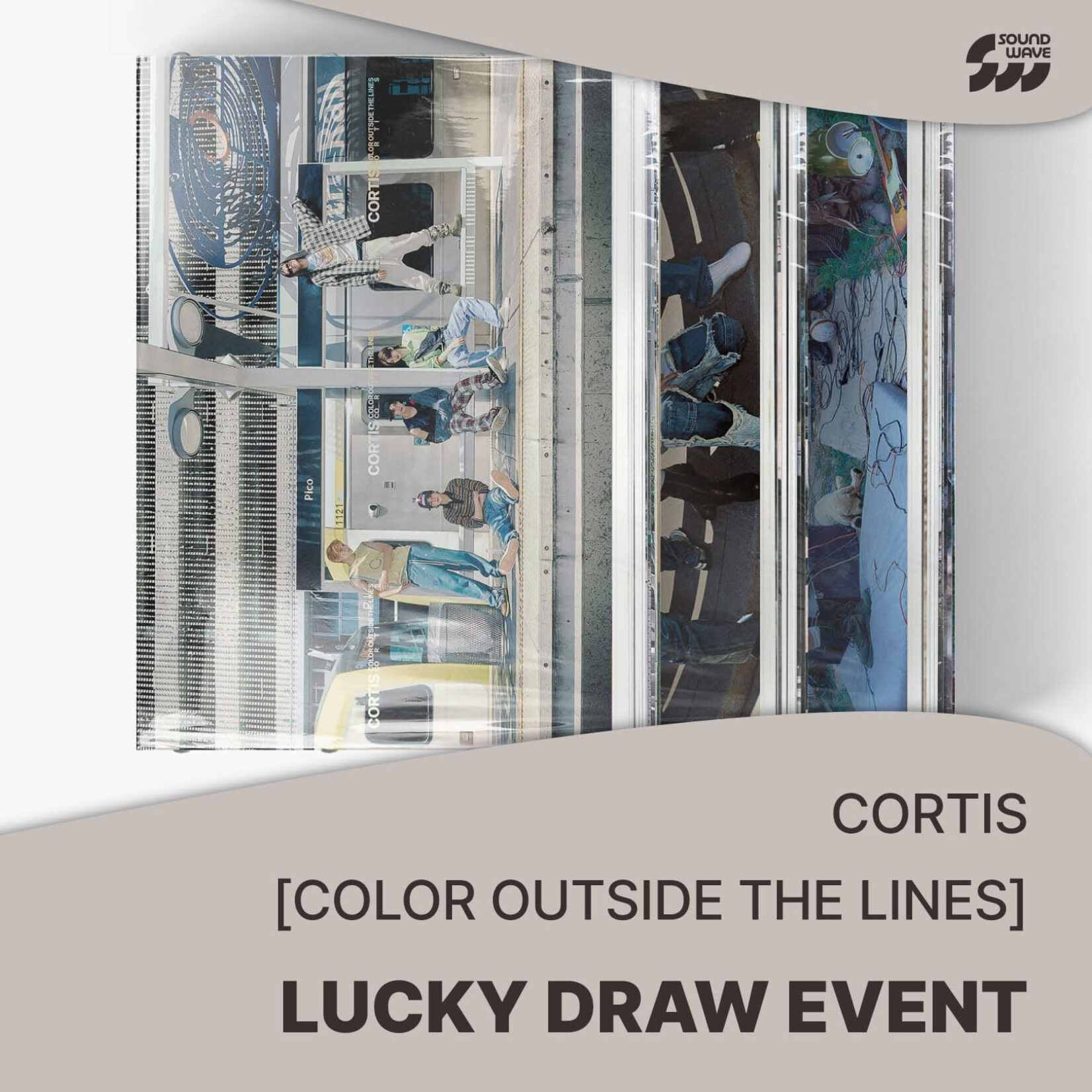 CORTIS [LUCKY DRAW 2] CORTIS - The 1st EP [COLOR OUTSIDE THE LINES] (Photobook Ver.) + Random Photocard (SW)