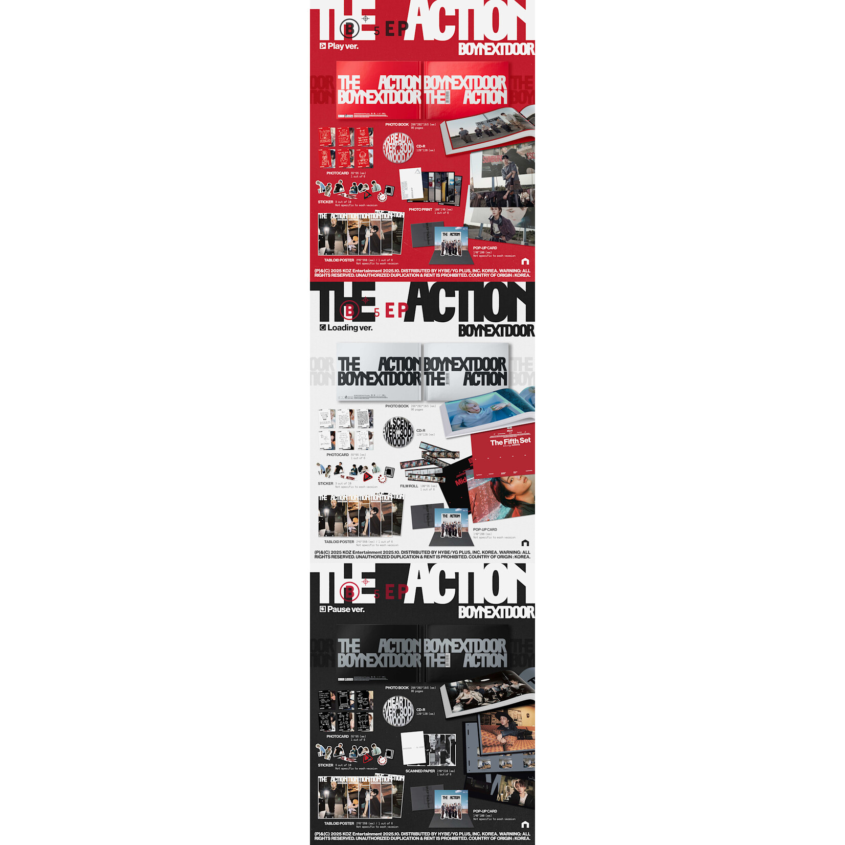 BoyNextDoor BOYNEXTDOOR - 5th EP [The Action](Photobook Ver.) + Random Photocard (muvve)