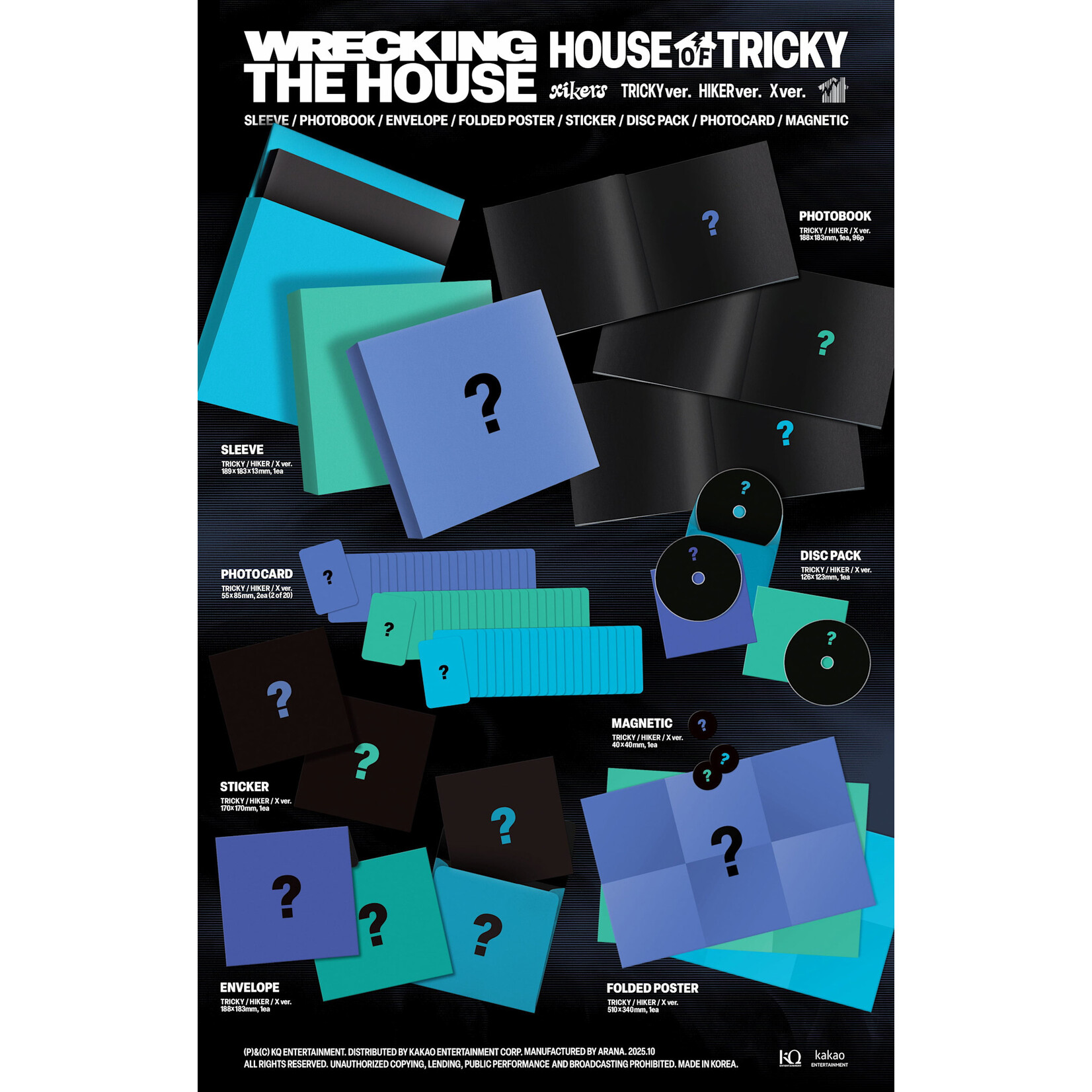 Xikers xikers - 6TH MINI ALBUM [HOUSE OF TRICKY : WRECKING THE HOUSE]