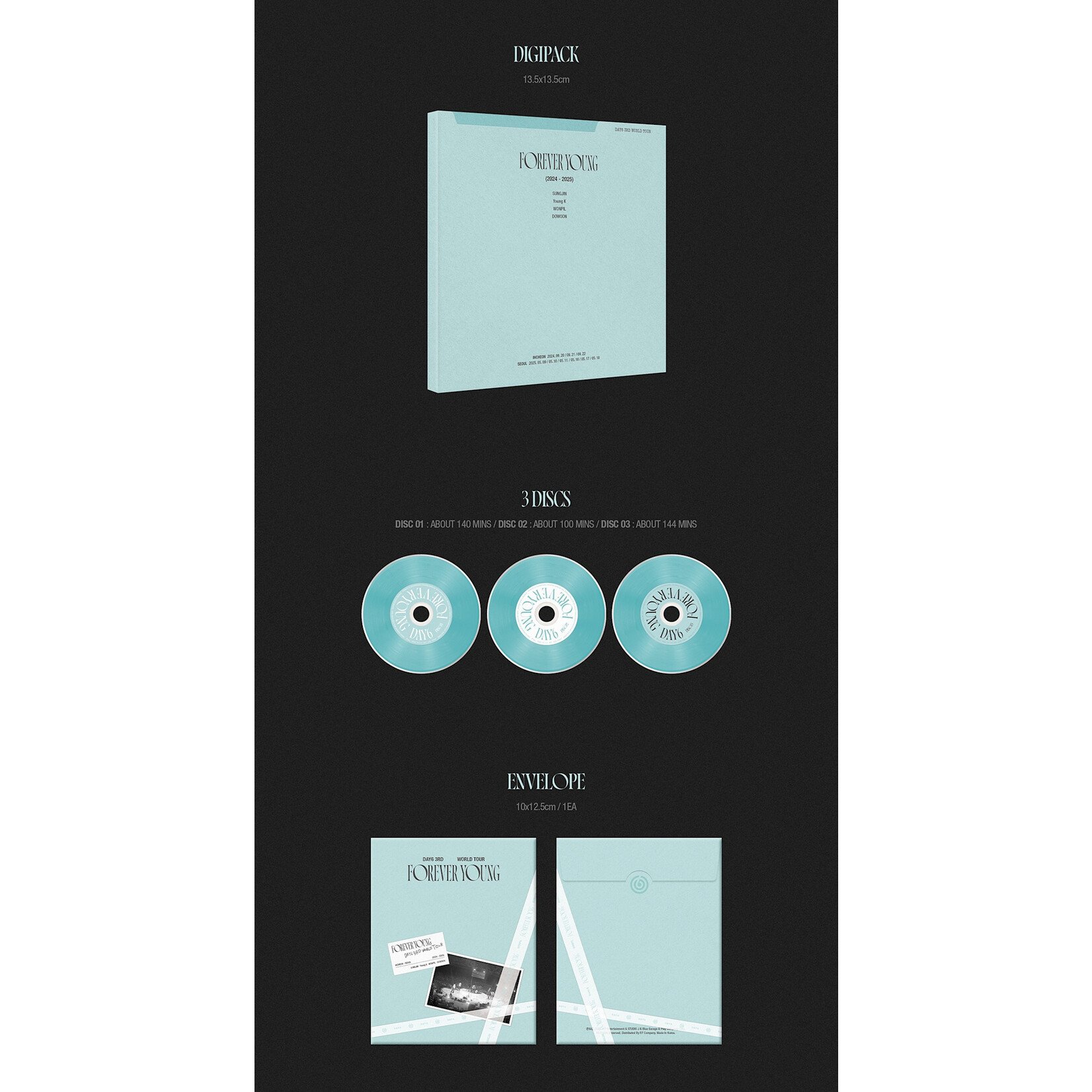 DAY6 DAY6 - 3RD WORLD TOUR [FOREVER YOUNG] Blu-ray + Photocard SET