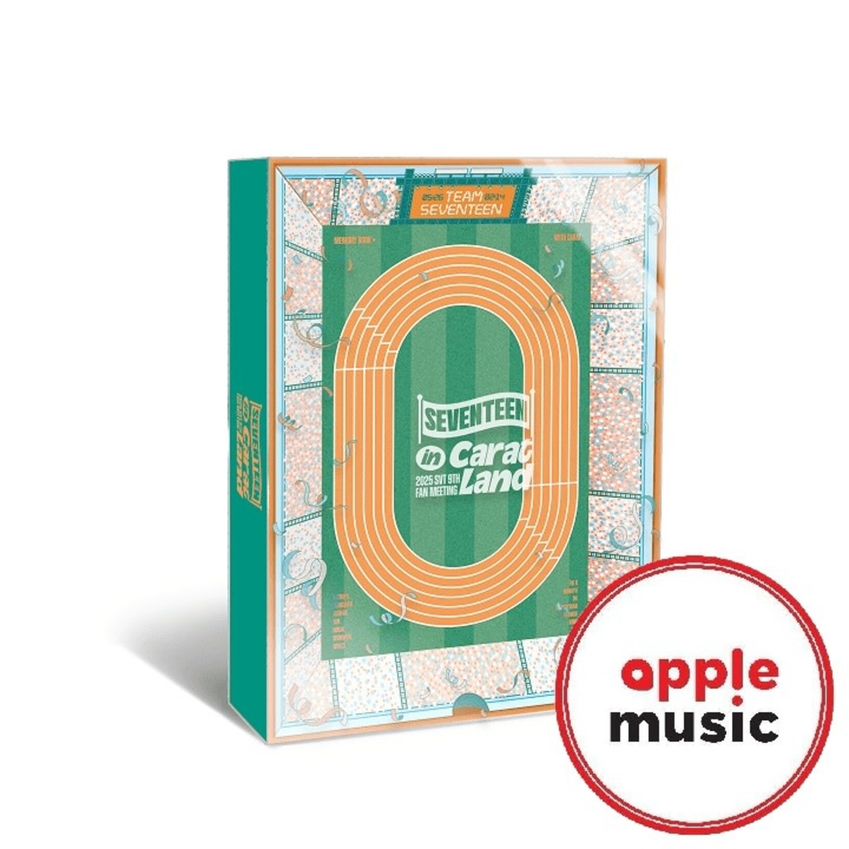 Seventeen SEVENTEEN - 2025 SVT 9TH FAN MEETING [SEVENTEEN IN CARAT LAND] MEMORY BOOK+ + BOOKMARK 1 SET (APPLE MUSIC)