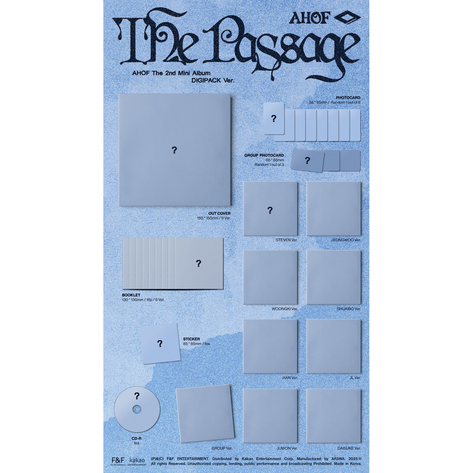 AHOF AHOF - 2nd Mini Album [The Passage] (DIGIPACK Ver.)