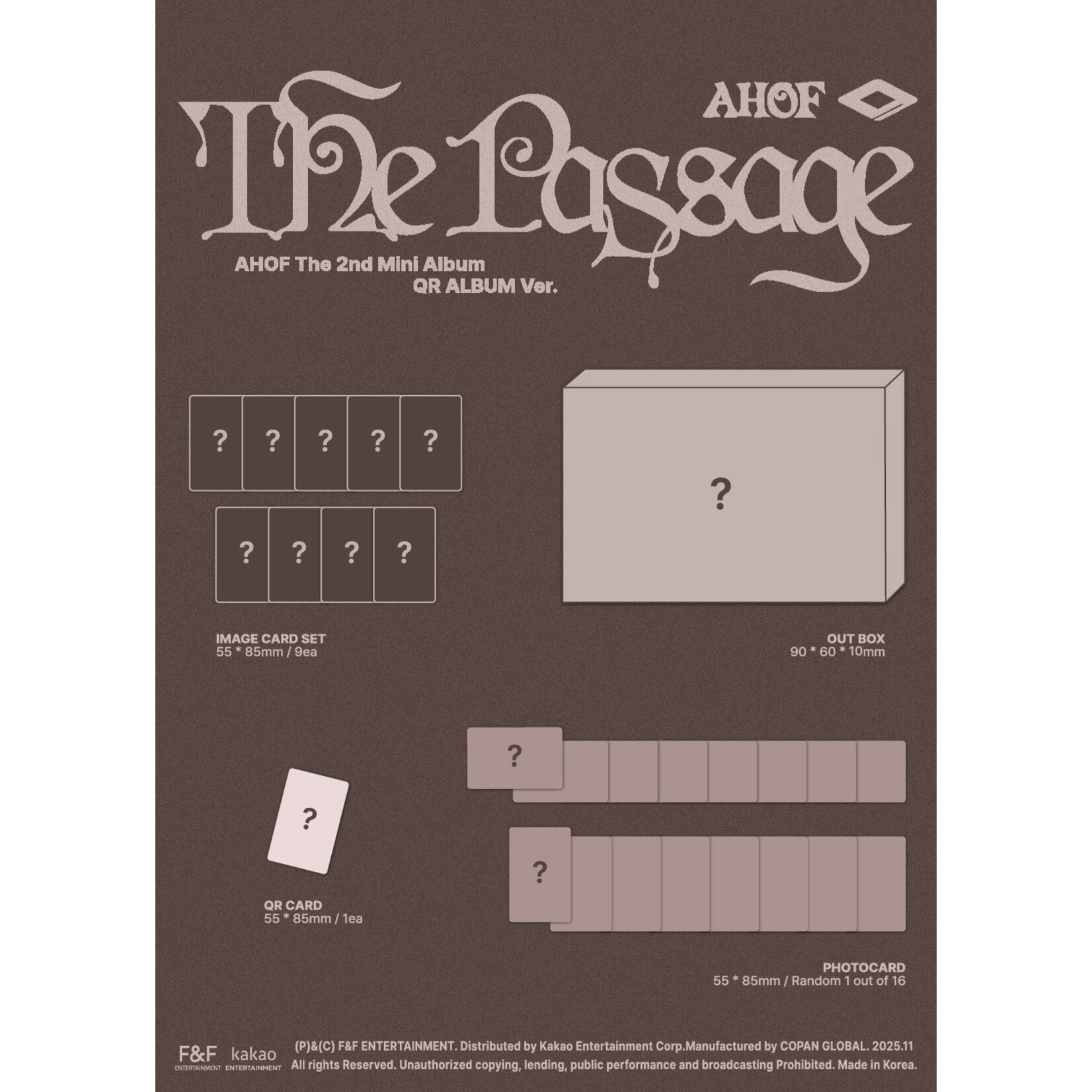 AHOF AHOF - 2nd Mini Album [The Passage] (QR ALBUM Ver.)