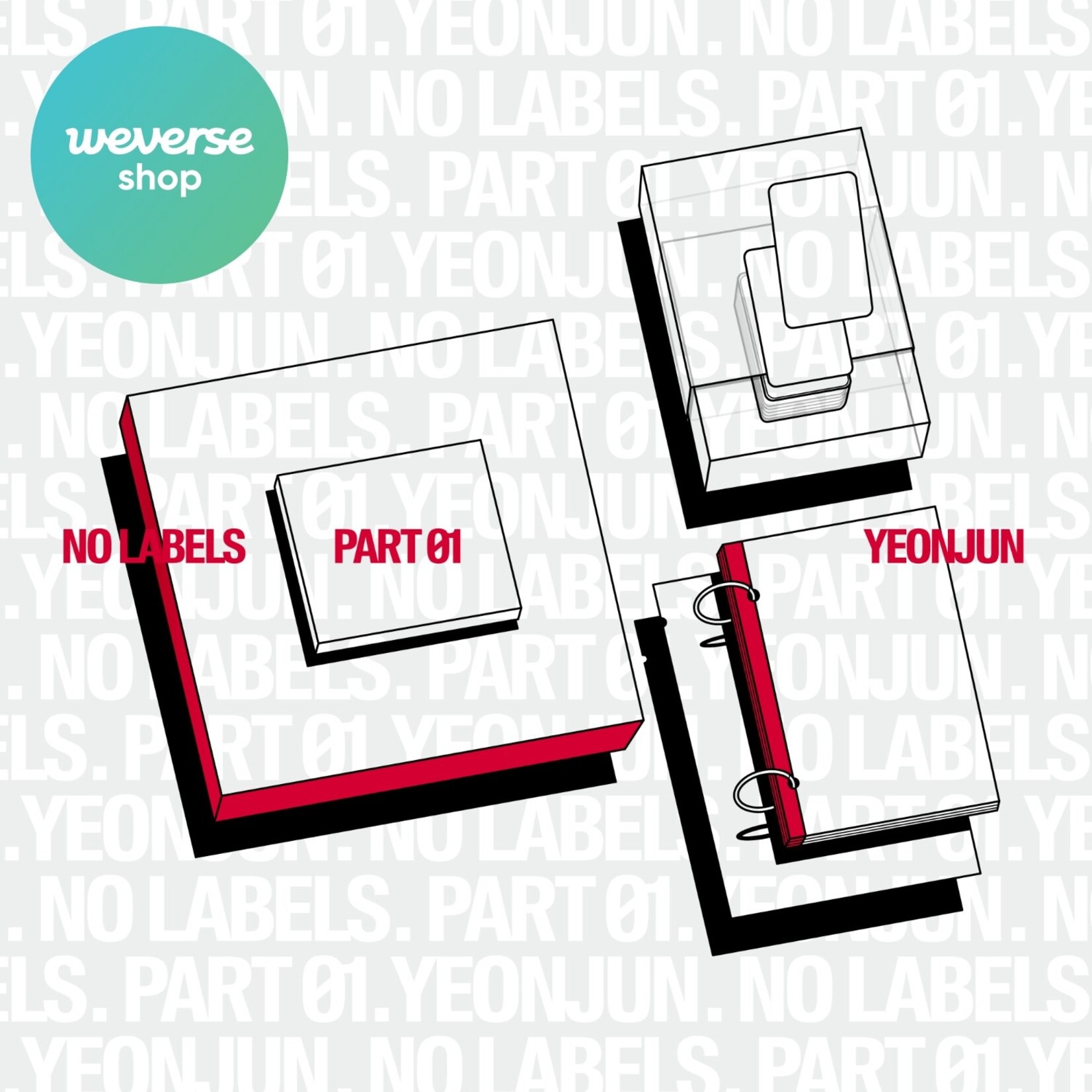 TXT YEONJUN - 'NO LABELS: PART 01' (Standard Ver.) + Weverse Gift (WS)