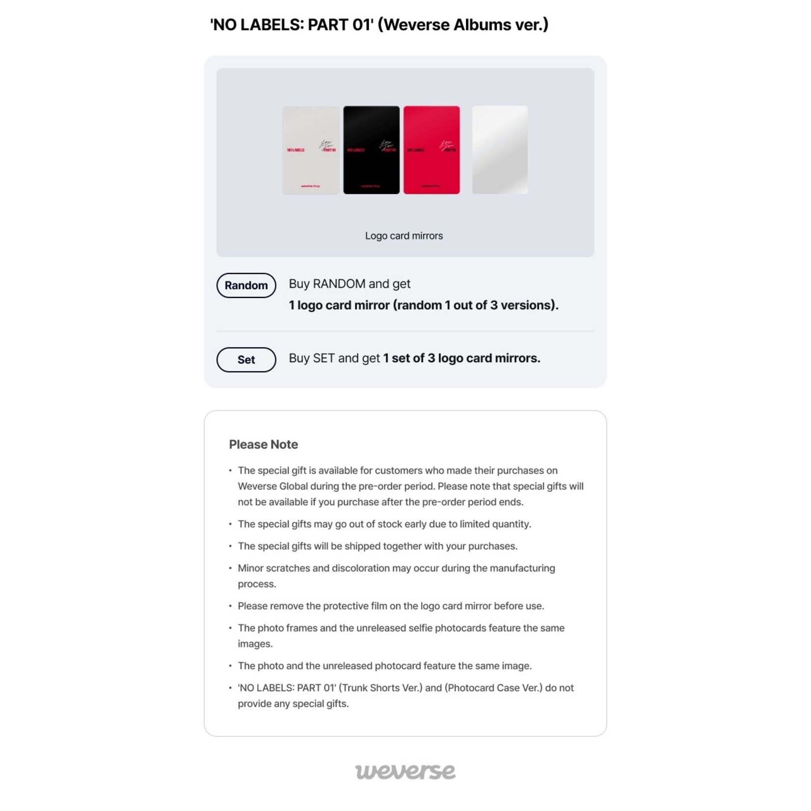 TXT YEONJUN - 'NO LABELS: PART 01' (Weverse Albums ver.) + Weverse Gift (WS)