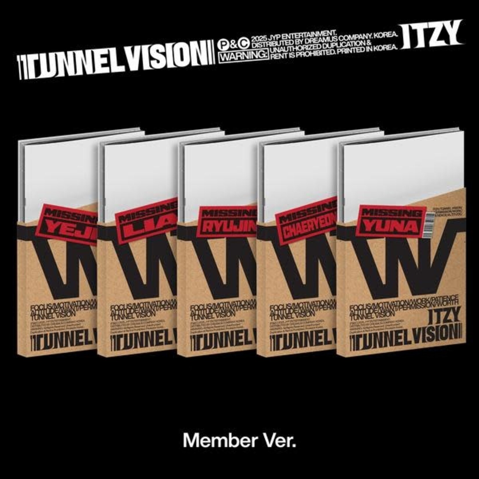 Itzy ITZY - TUNNEL VISION (Member Ver.)