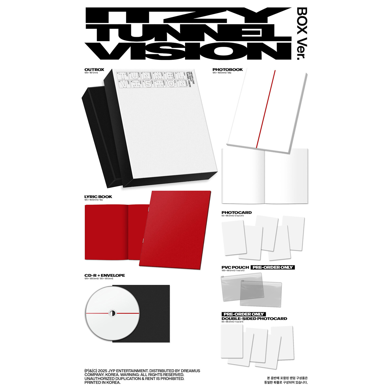 Itzy ITZY - TUNNEL VISION (Box Ver.) + Random Photocard (FANS SHOP)