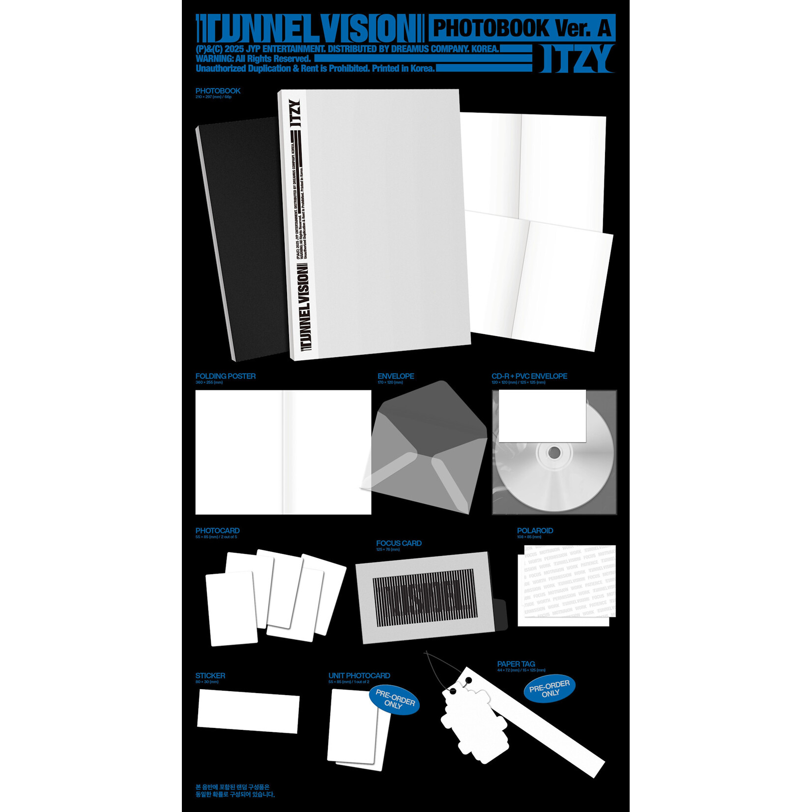 Itzy ITZY - TUNNEL VISION (Photobook Ver.) + Random Photocard (APPLE MUSIC)