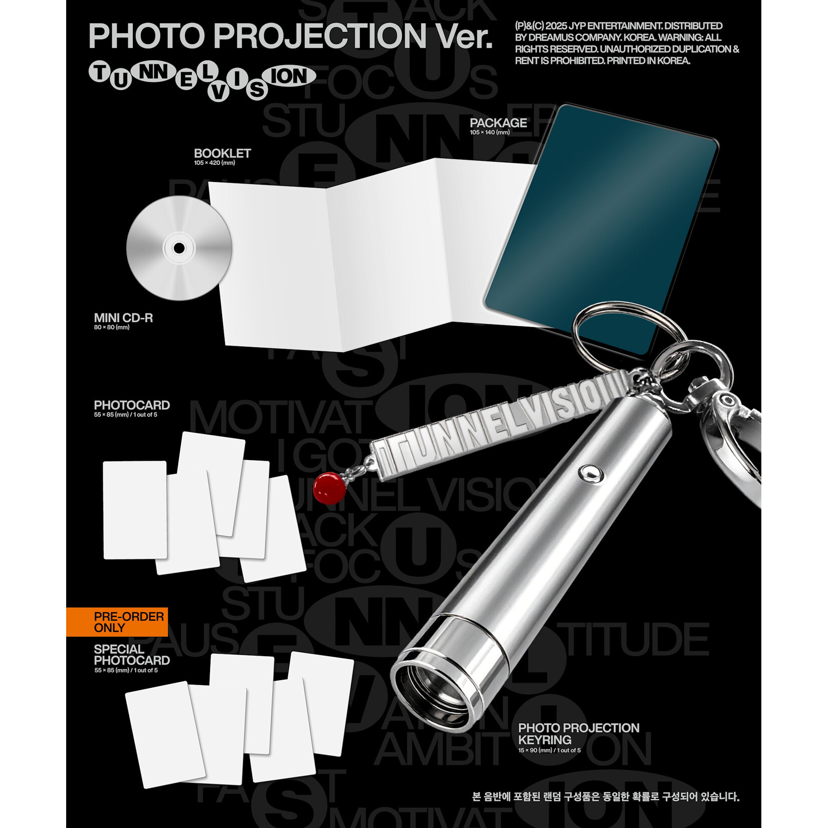 Itzy ITZY - TUNNEL VISION (Photo Projection Ver.) + Random Photocard (BDM)