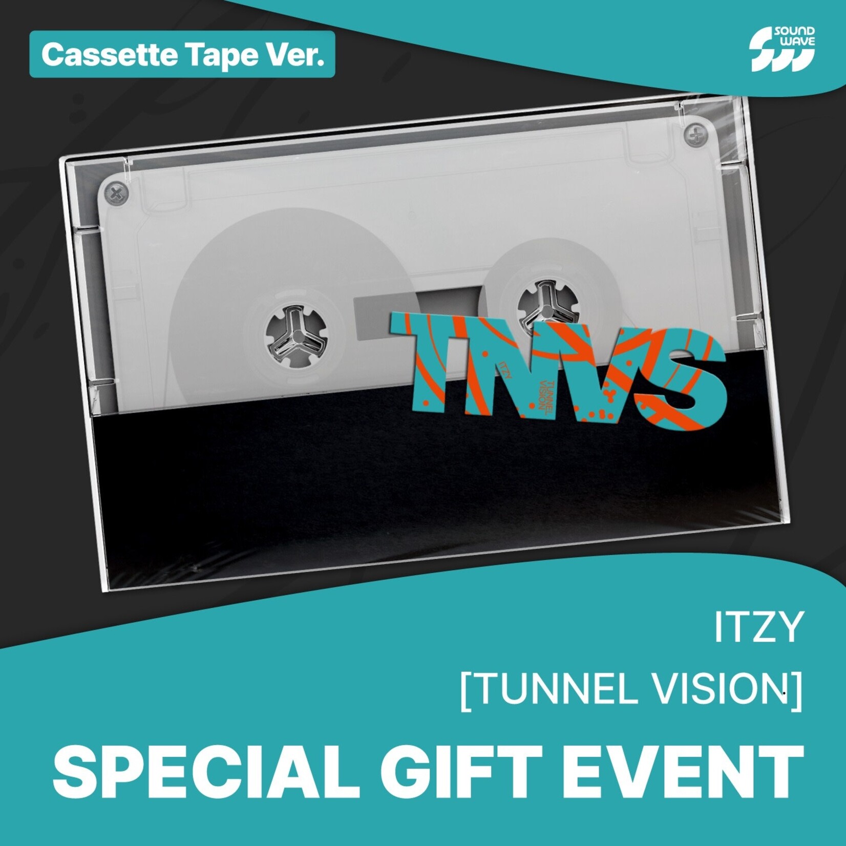 Itzy ITZY - TUNNEL VISION (Cassette Tape Ver.) + Random Photocard (SW)