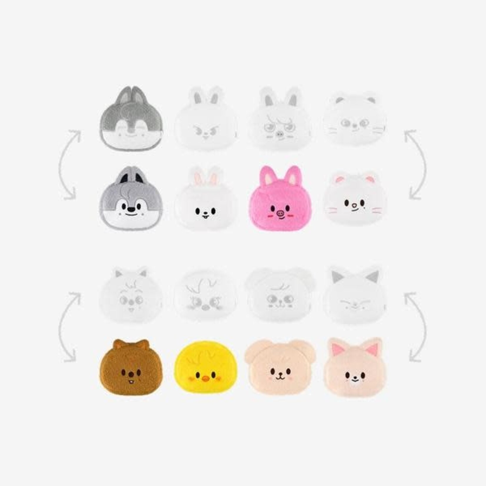 Stray Kids Stray Kids - [celebrATE] SKZOO REVERSIBLE FACE POUCH