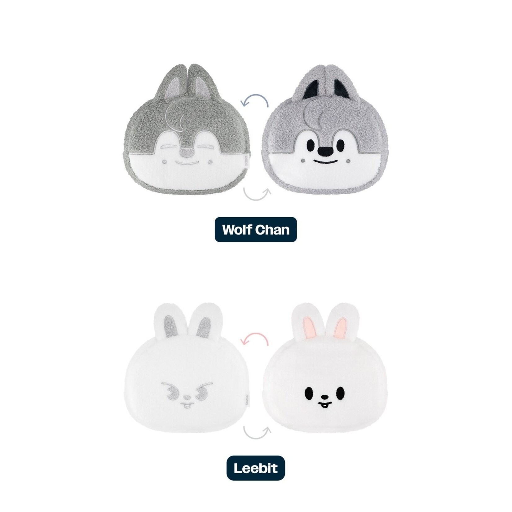Stray Kids Stray Kids - [celebrATE] SKZOO REVERSIBLE FACE POUCH