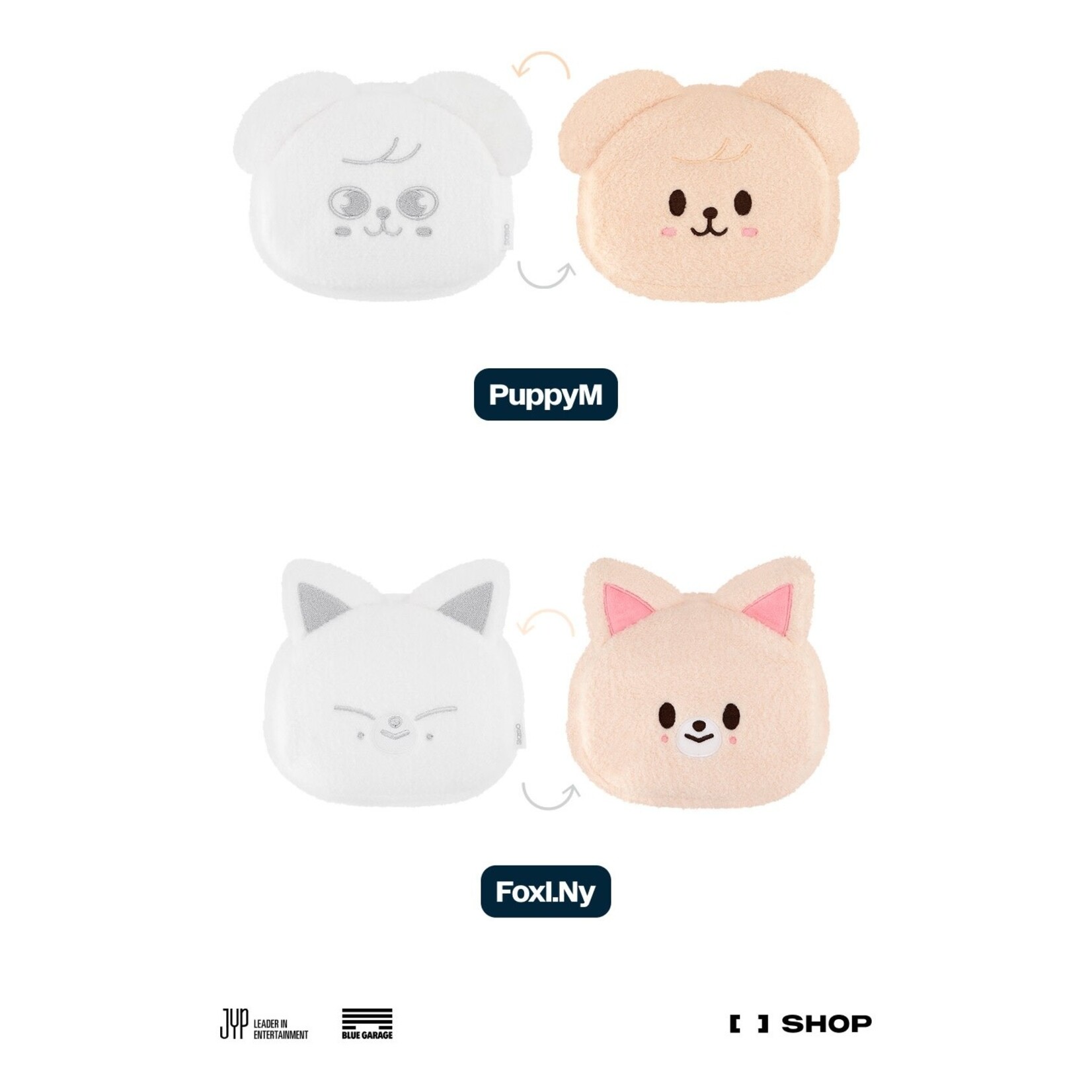 Stray Kids Stray Kids - [celebrATE] SKZOO REVERSIBLE FACE POUCH