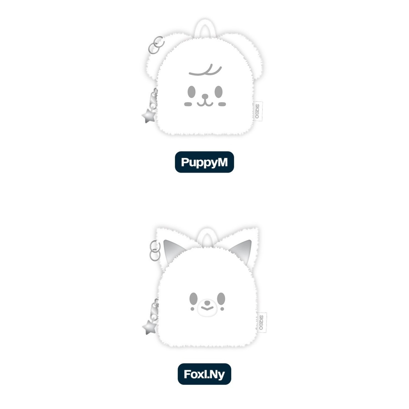 Stray Kids Stray Kids - [celebrATE] SKZOO ORIGINAL BACKPACK SILVER Ver.
