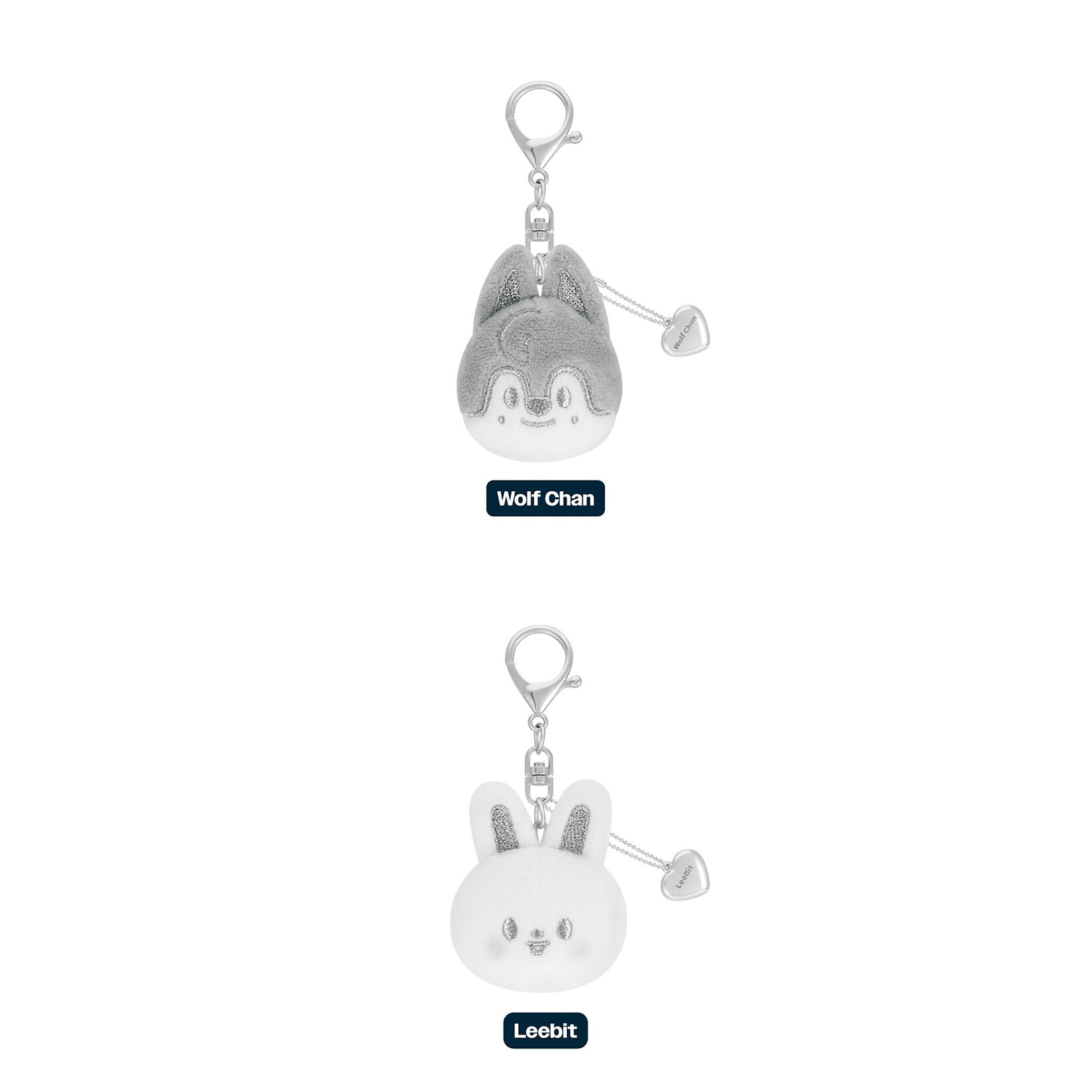 Stray Kids Stray Kids - [celebrATE] SKZOO FACE KEYRING SILVER Ver.
