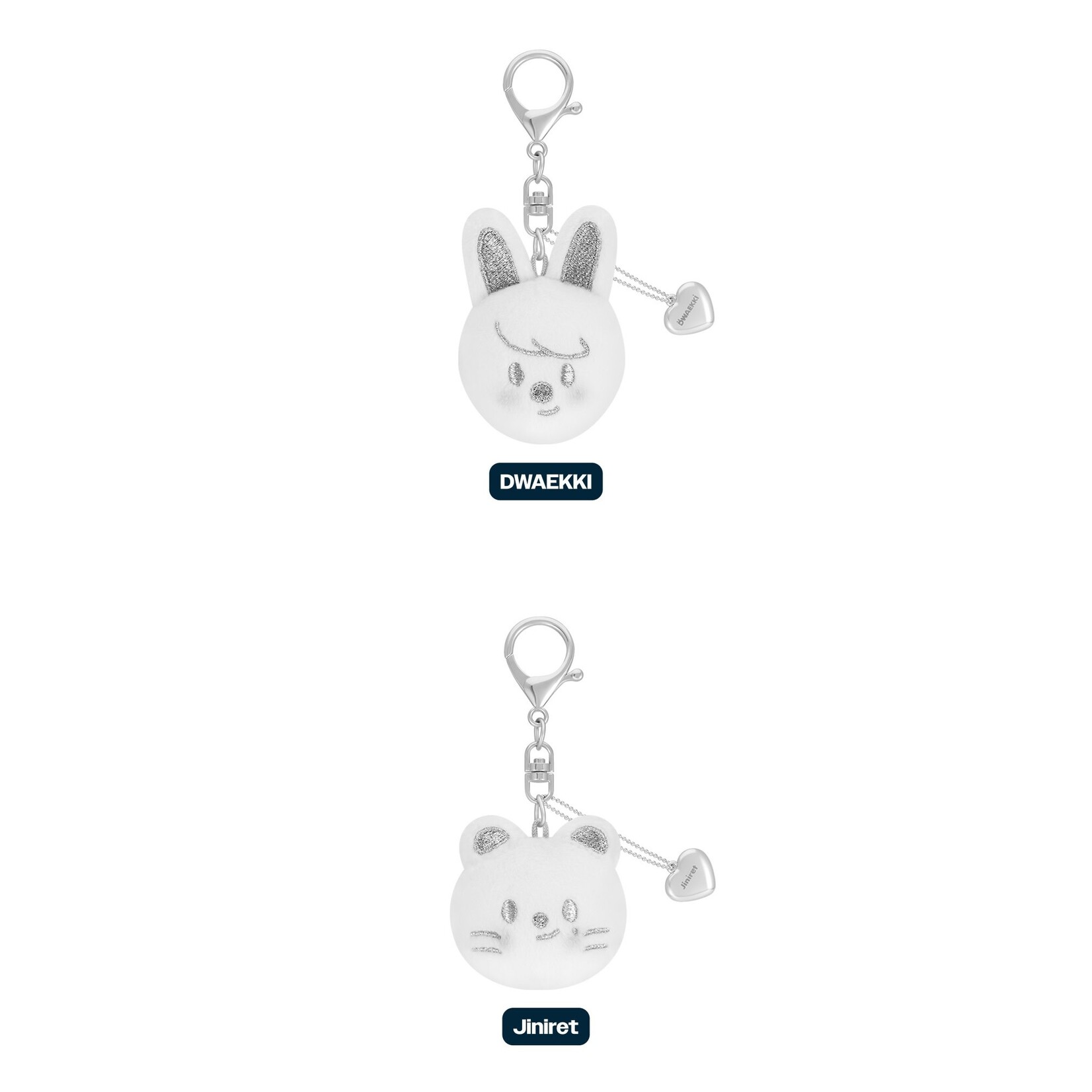 Stray Kids Stray Kids - [celebrATE] SKZOO FACE KEYRING SILVER Ver.