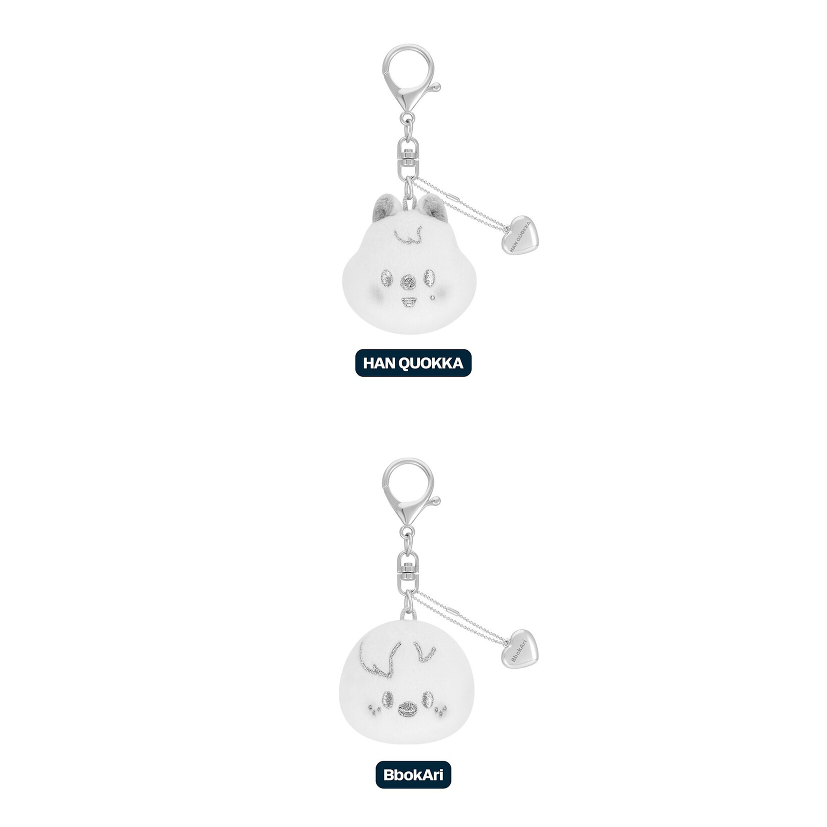 Stray Kids Stray Kids - [celebrATE] SKZOO FACE KEYRING SILVER Ver.
