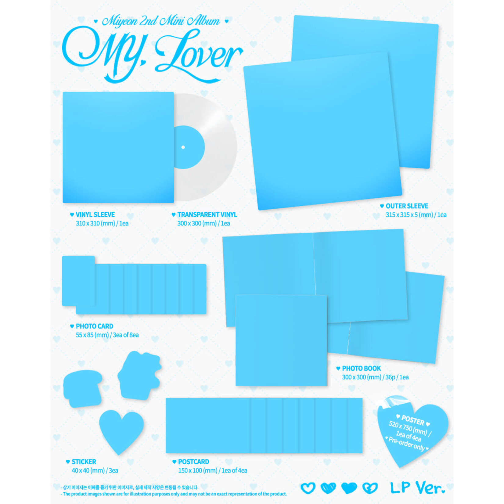 i-dle* MIYEON - 2nd Mini Album [MY, Lover] (LP)