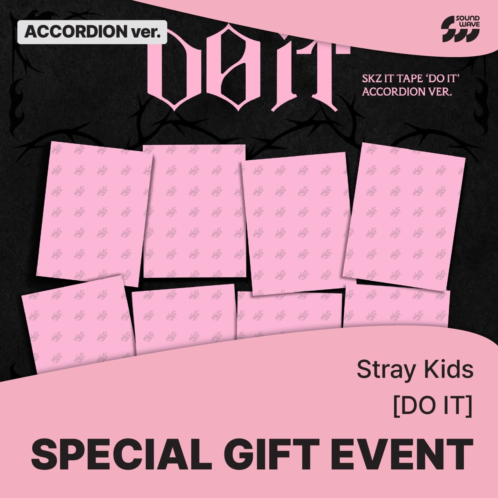 Stray Kids Stray Kids - SKZ IT TAPE ‘DO IT’ (ACCORDION VER.) + Random Photocard (SW)