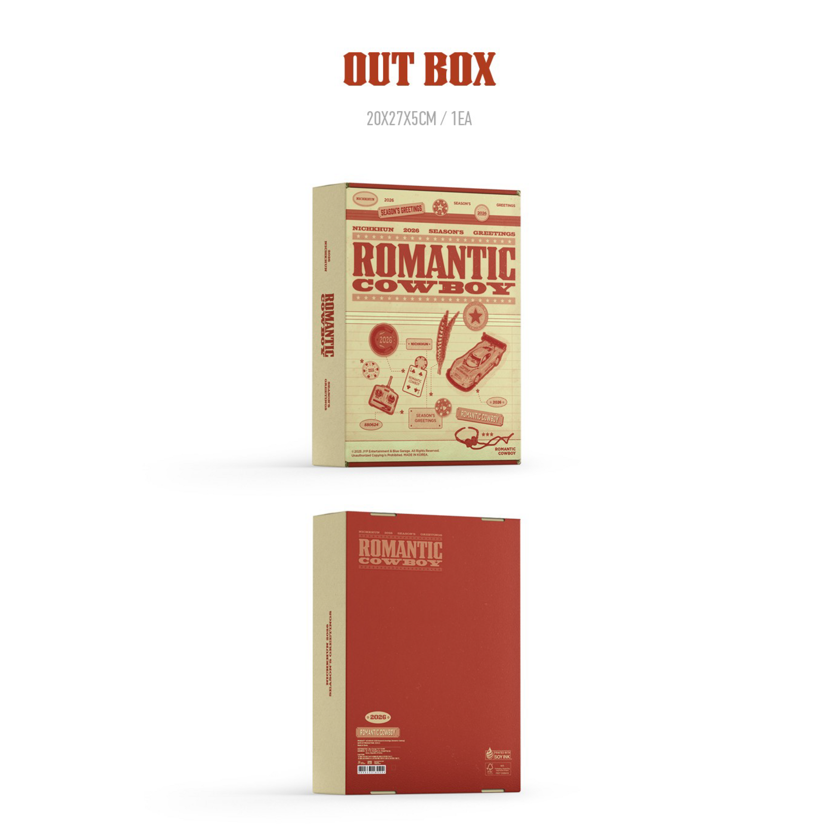 2PM NICHKHUN - 2026 SEASON'S GREETINGS [ROMANTIC COWBOY] + Photocard (FANS SHOP)