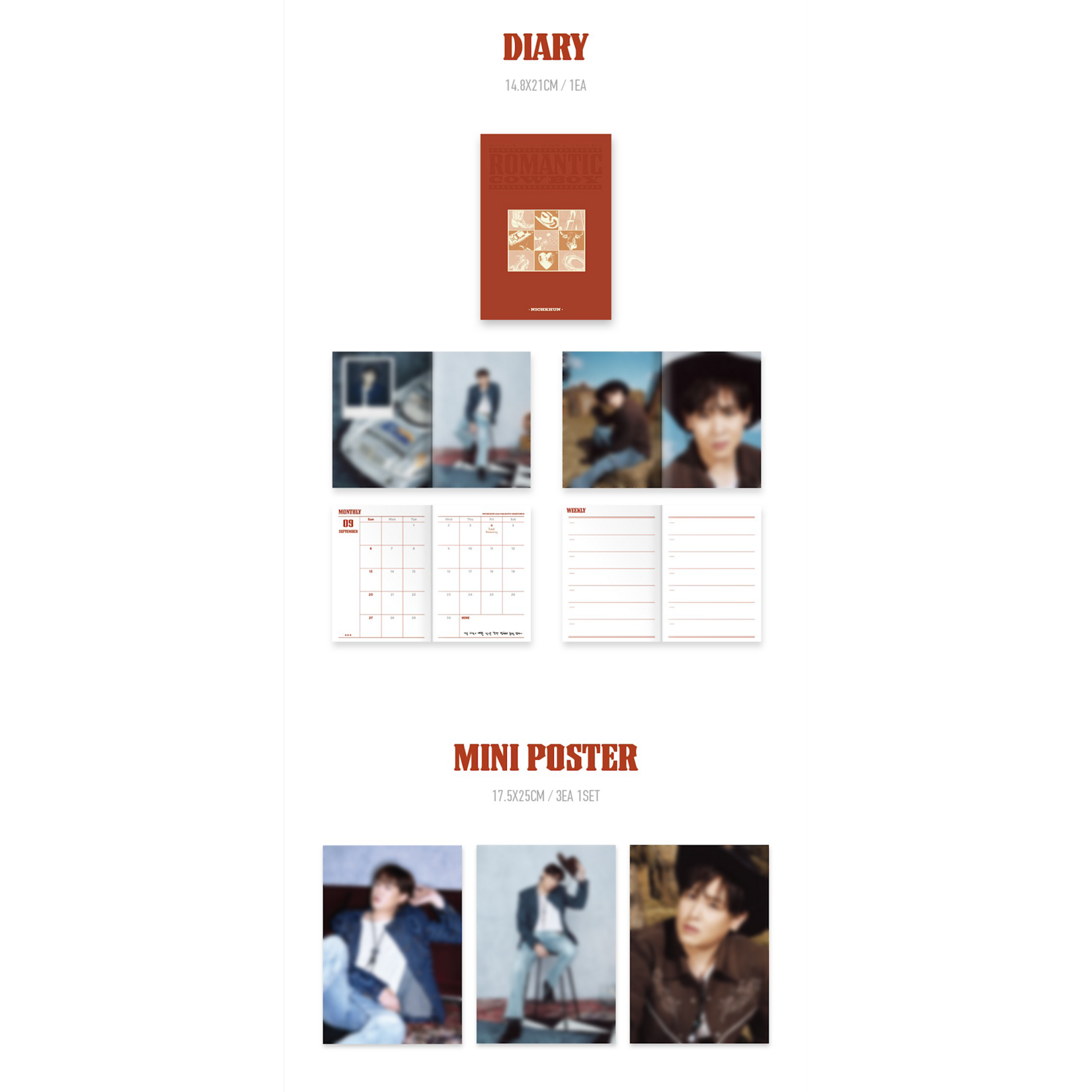 2PM NICHKHUN - 2026 SEASON'S GREETINGS [ROMANTIC COWBOY] + Photocard (FANS SHOP)