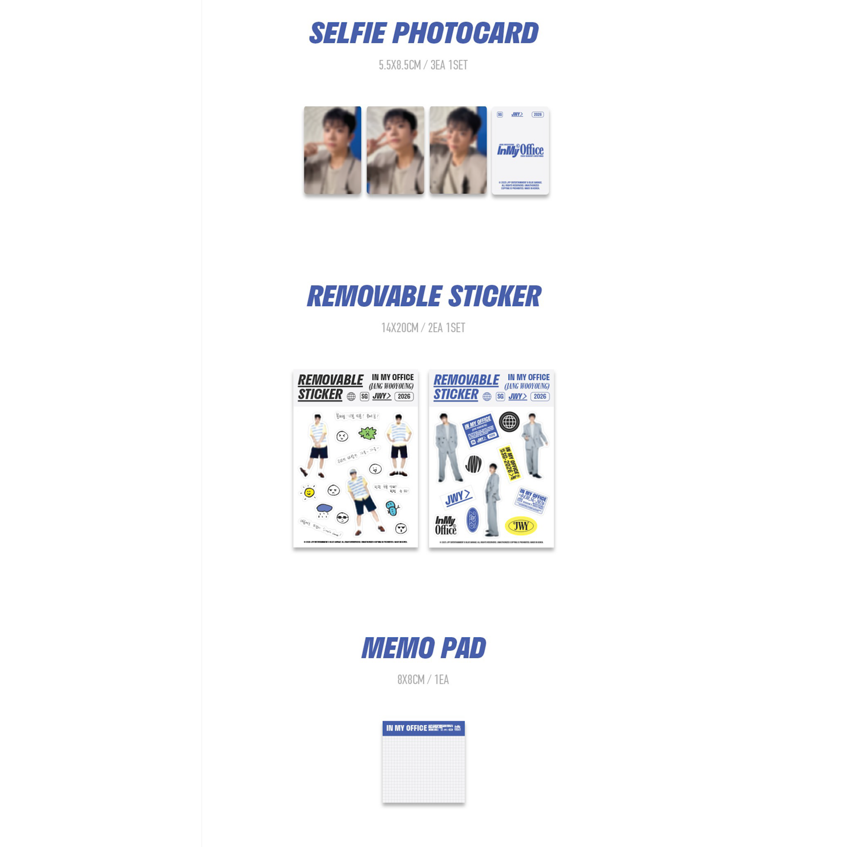 2PM JANG WOOYOUNG - 2026 SEASON'S GREETINGS [In My Office] + Photocard (FANS SHOP)