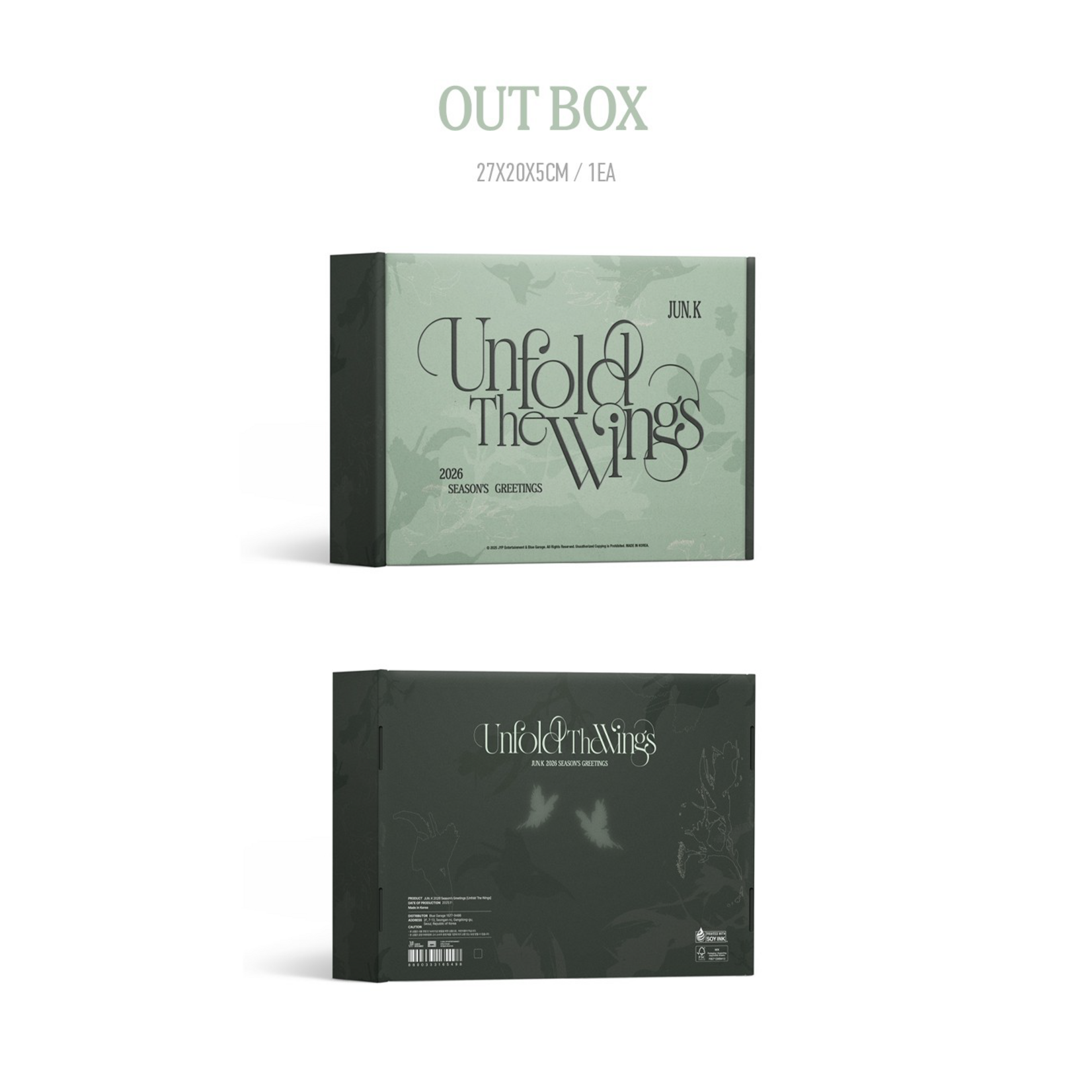 2PM JUN.K - 2026 SEASON'S GREETINGS [Unfold The Wings] + Photocard (FANS SHOP)