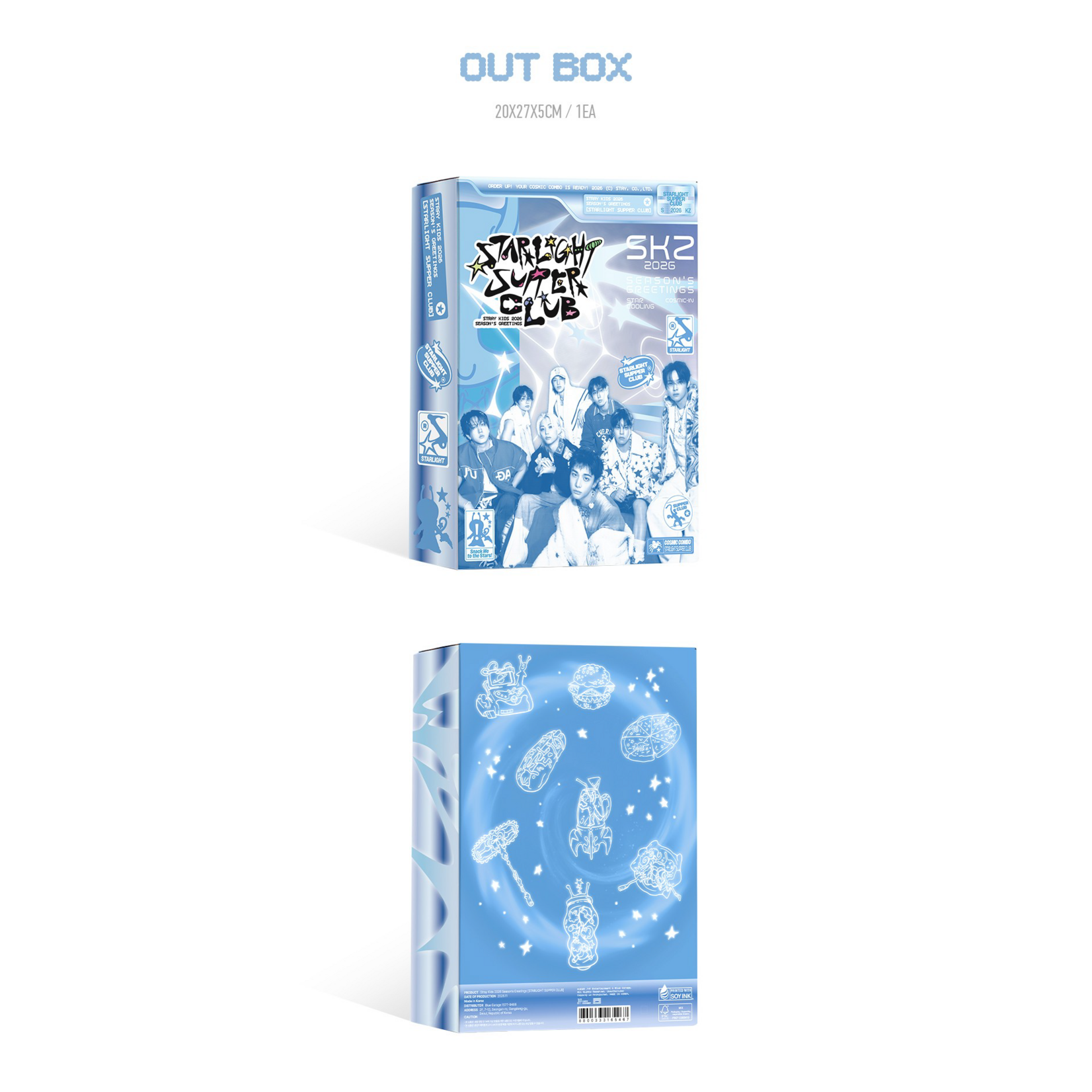 Stray Kids STRAY KIDS - 2026 SEASON'S GREETINGS [STRAIGHT SUPPER CLUB] + Photocard SET (FANS SHOP)