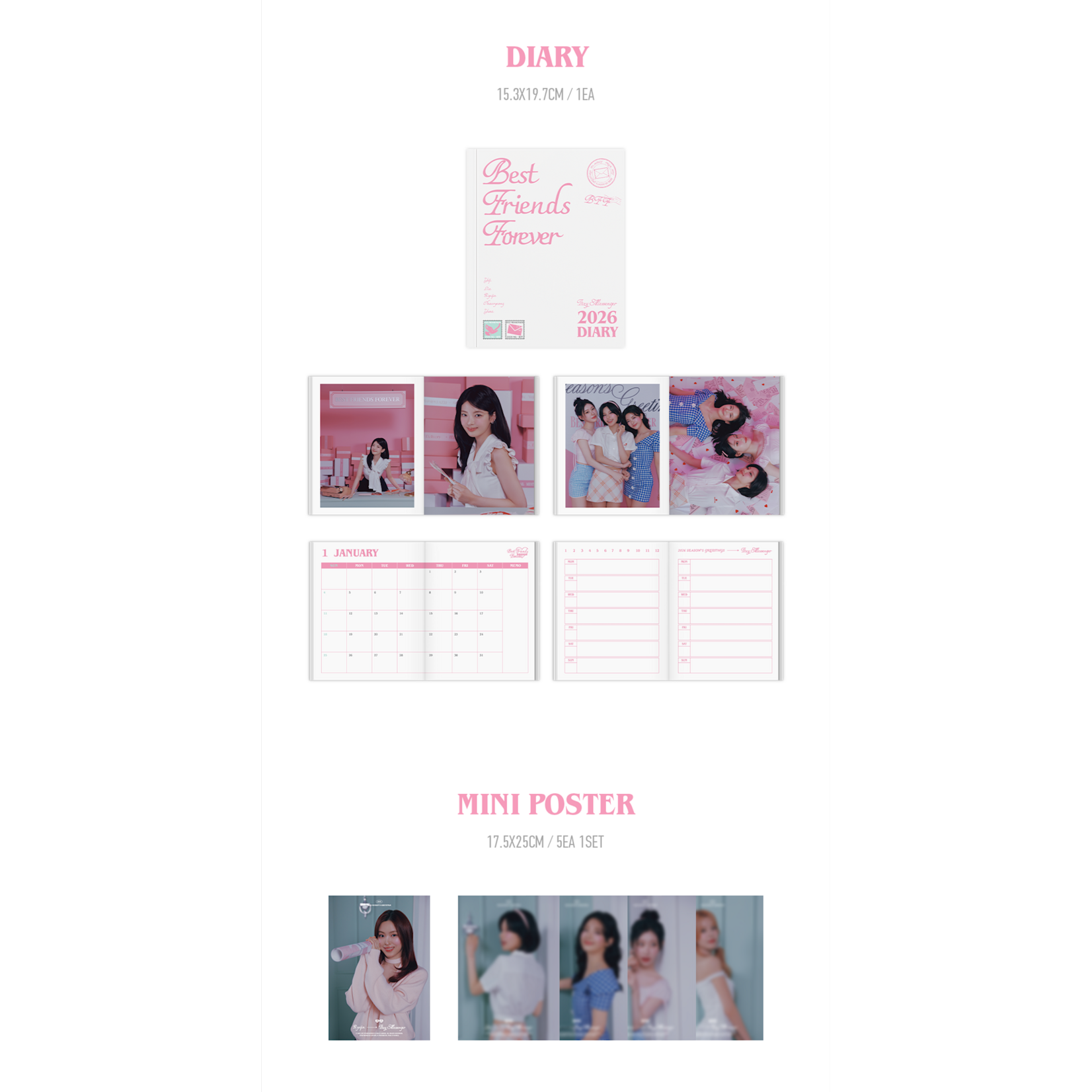 Itzy ITZY - 2026 SEASON'S GREETINGS [Best Friends Forever] + Photocard SET (FANS SHOP)