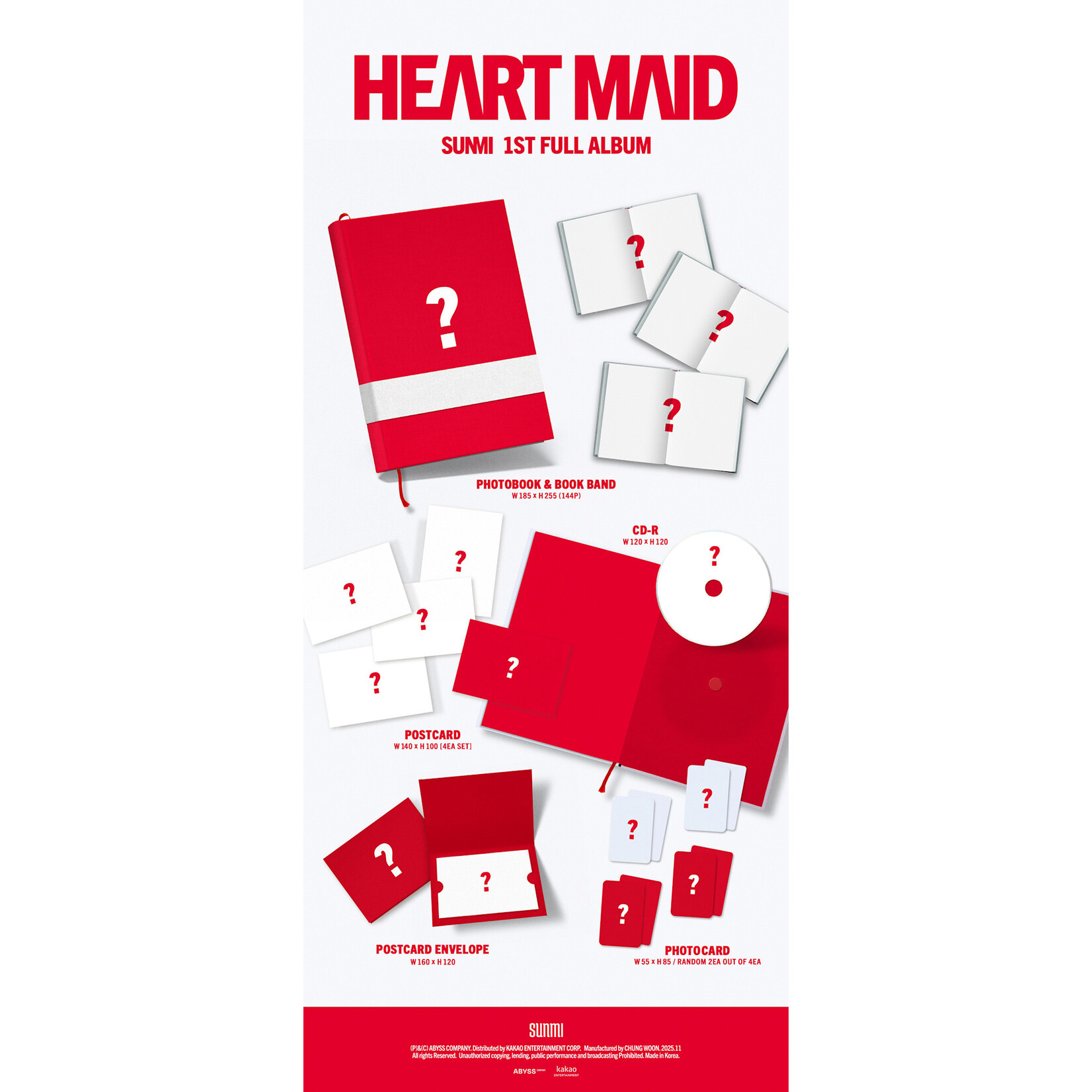 SUNMI SUNMI - 1st Full Album [HEART MAID]