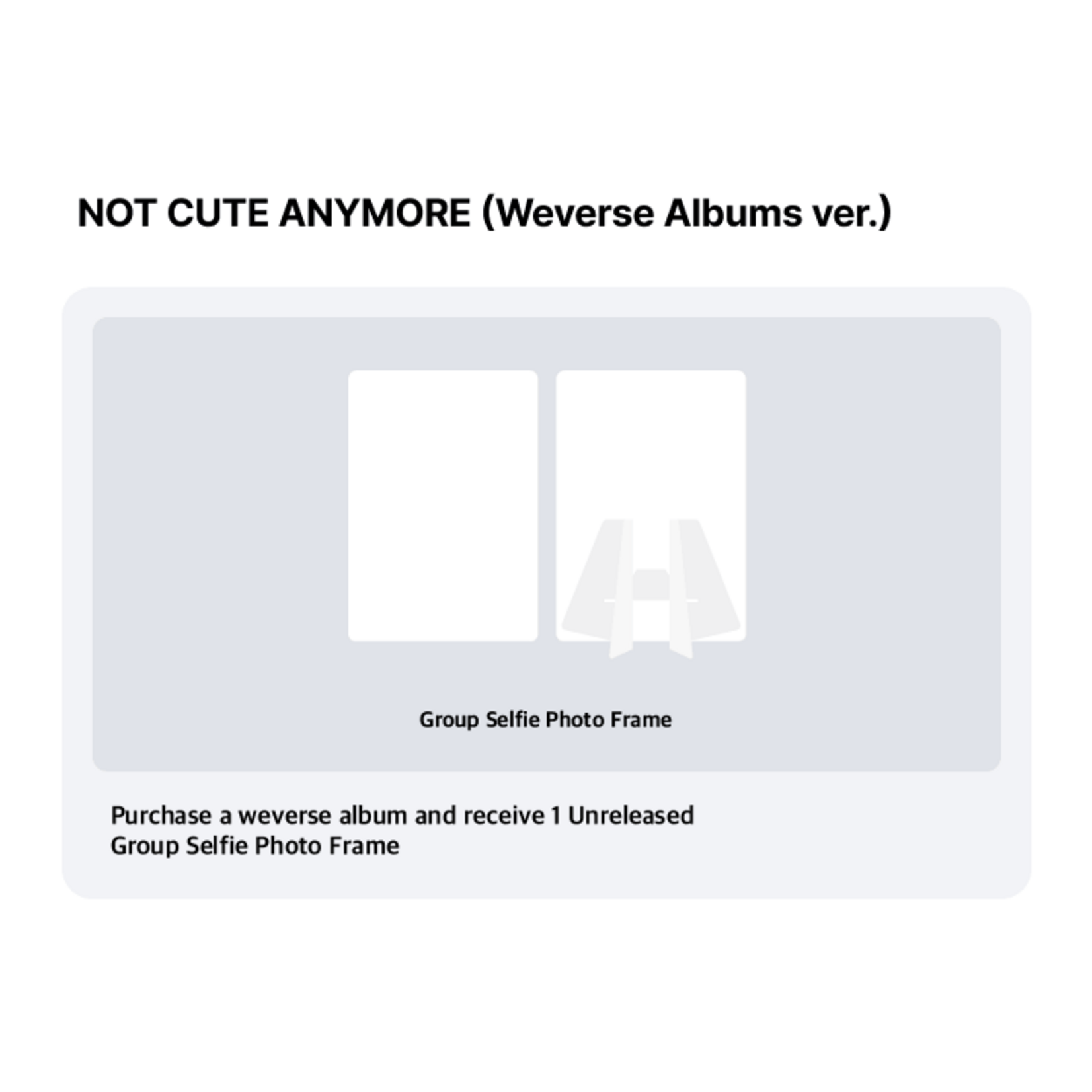 ILLIT ILLIT - 1st Single Album [NOT CUTE ANYMORE] (Weverse Albums ver.) + Weverse Gift (WS)