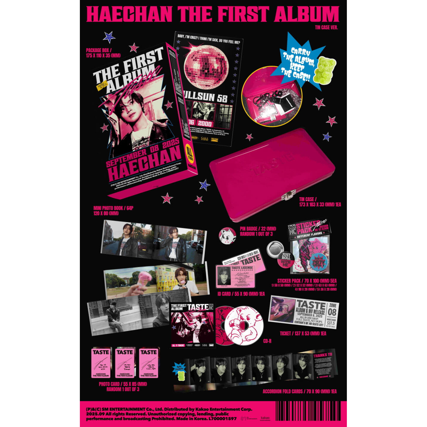 NCT HAECHAN - 1ST ALBUM [TASTE] (Tin Case Ver.)
