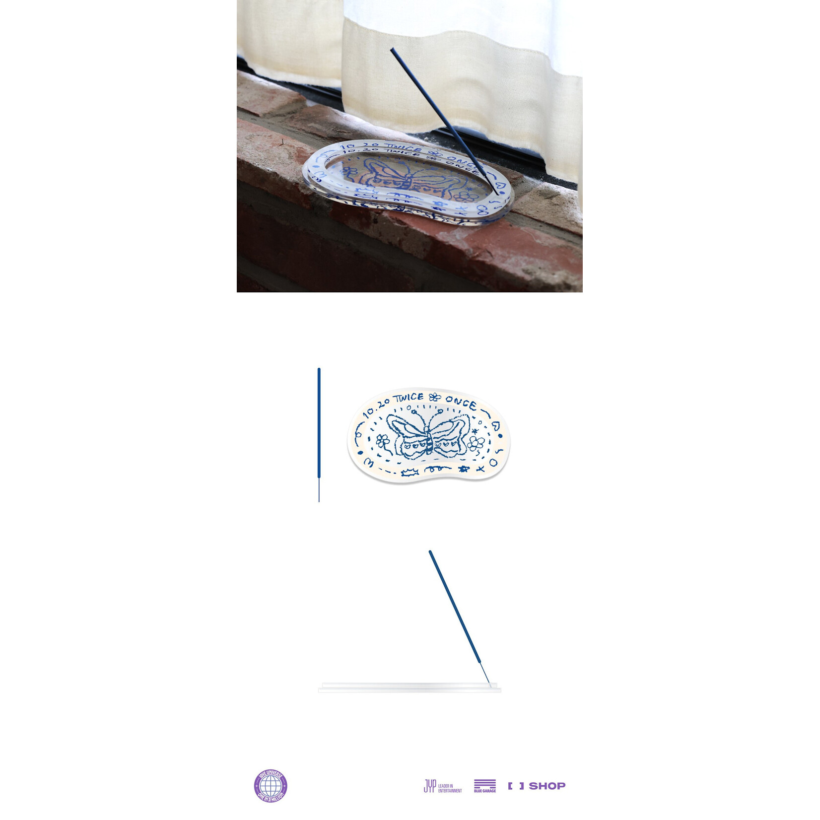 Twice TWICE - [10VE UNIVERSE] MOMO INCENSE STICK & HOLDER SET