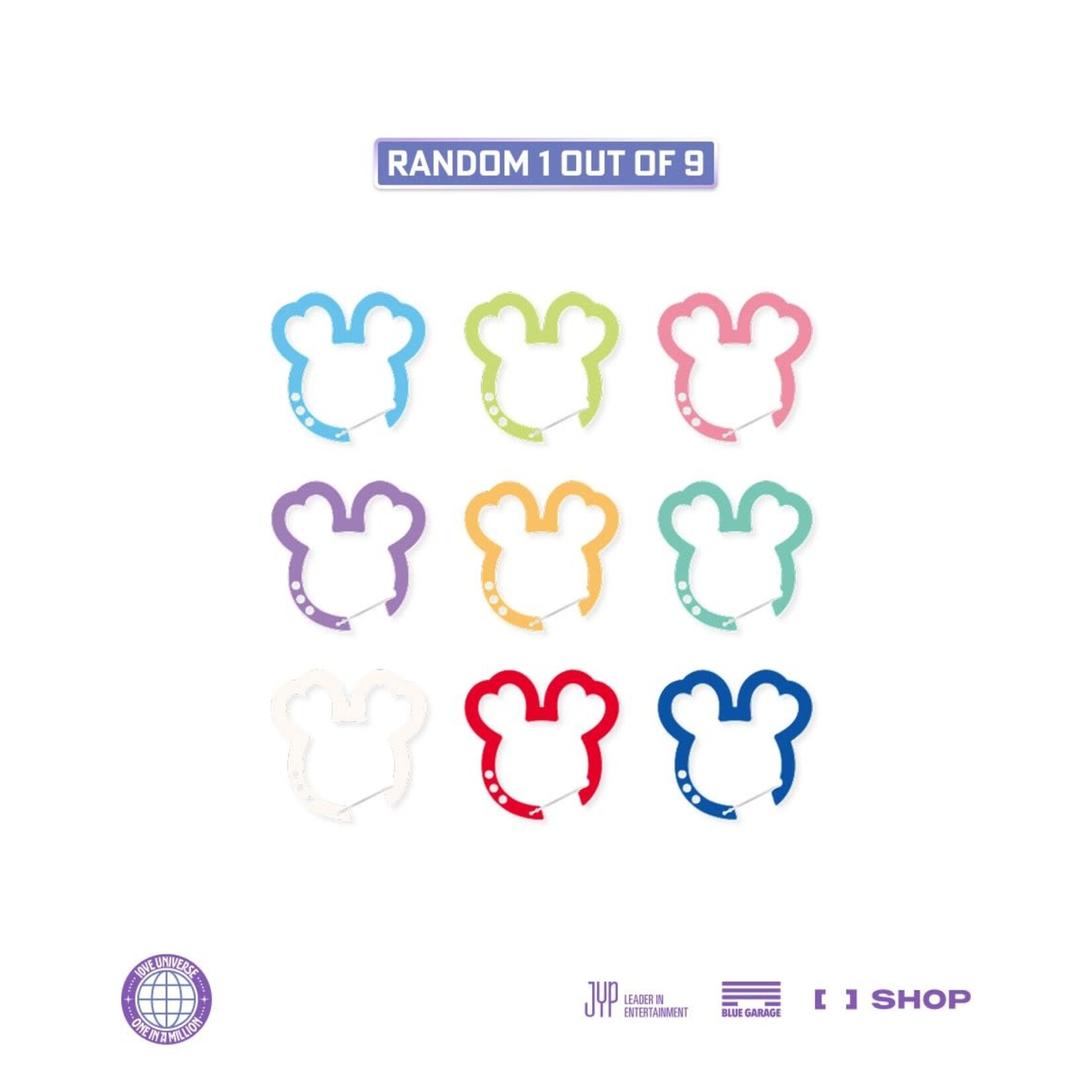 Twice TWICE - [10VE UNIVERSE] SECRET ACRYLIC CARABINER