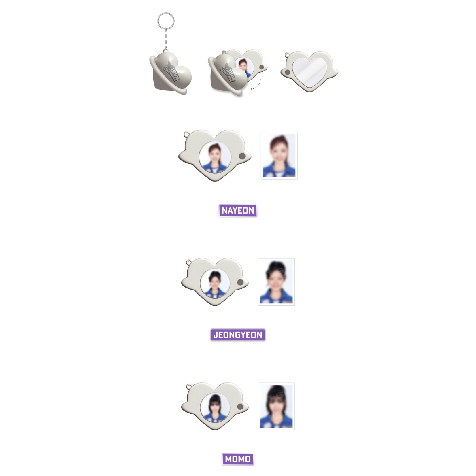 Twice TWICE - [10VE UNIVERSE] LOCKET PENDANT KEYRING