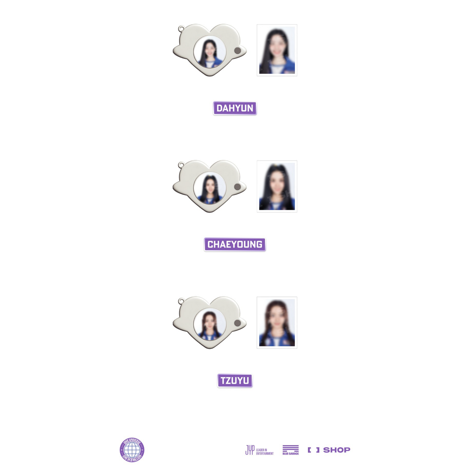 Twice TWICE - [10VE UNIVERSE] LOCKET PENDANT KEYRING