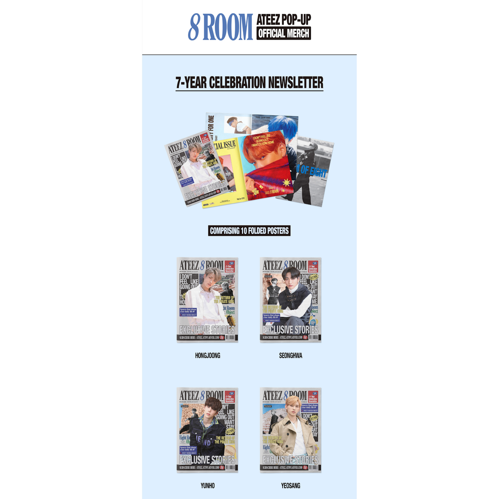 ATEEZ ATEEZ - [8ROOM] MD 7-YEAR CELEBRATION NEWSLETTER