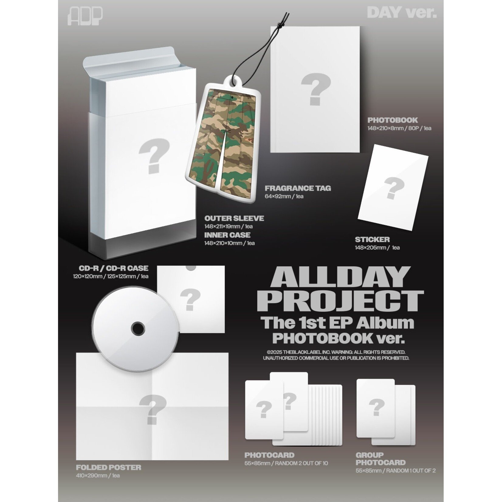 ALLDAY PROJECT ALLDAY PROJECT - The 1st EP Album [ALLDAY PROJECT] PHOTOBOOK ver. + Random Photocard (MAKESTAR)