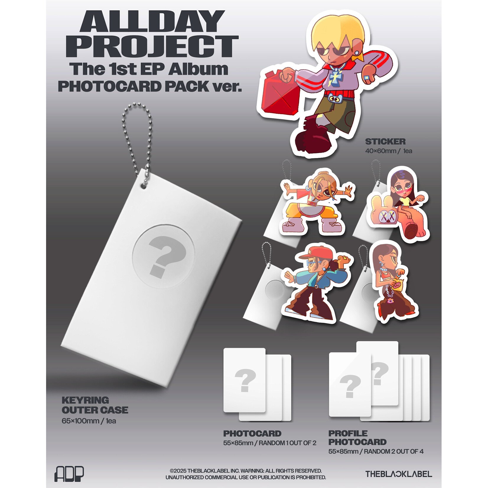 ALLDAY PROJECT ALLDAY PROJECT - The 1st EP Album [ALLDAY PROJECT] PHOTOCARD PACK ver. + Random Photocard (MAKESTAR)