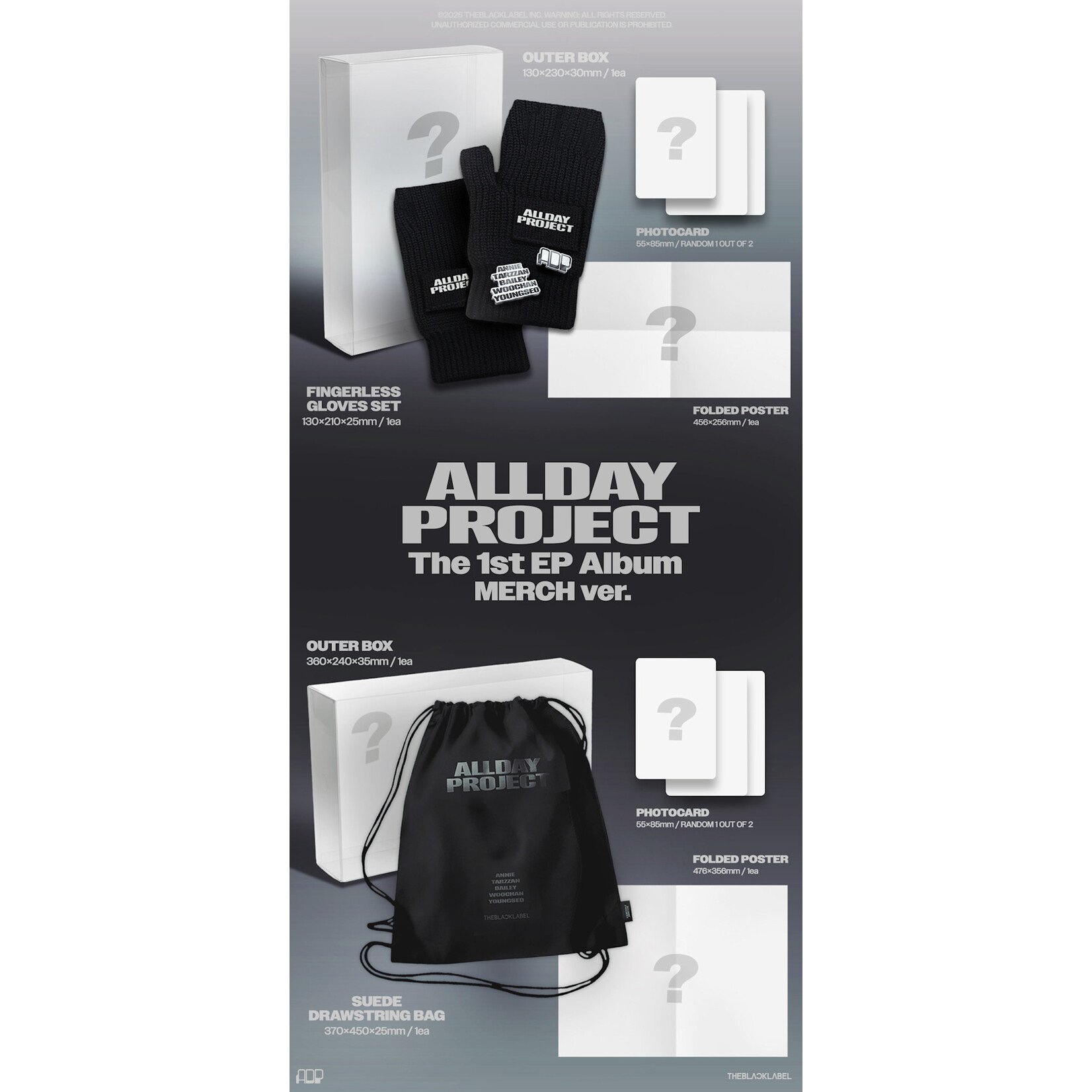 ALLDAY PROJECT ALLDAY PROJECT - The 1st EP Album [ALLDAY PROJECT] MERCH ver. + Random Photocard (MAKESTAR)