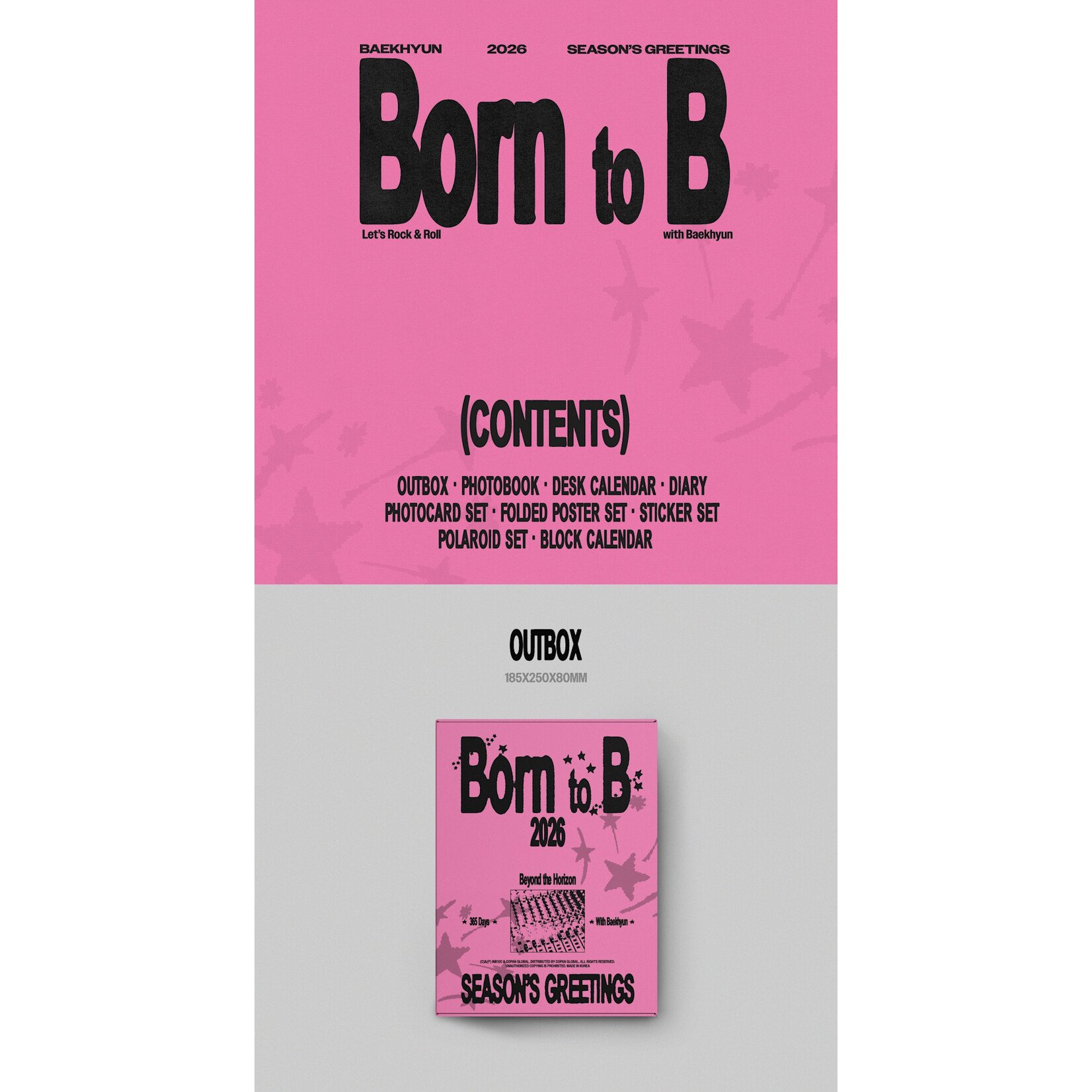 EXO BAEKHYUN - 2026 SEASON’S GREETINGS [BORN TO B]