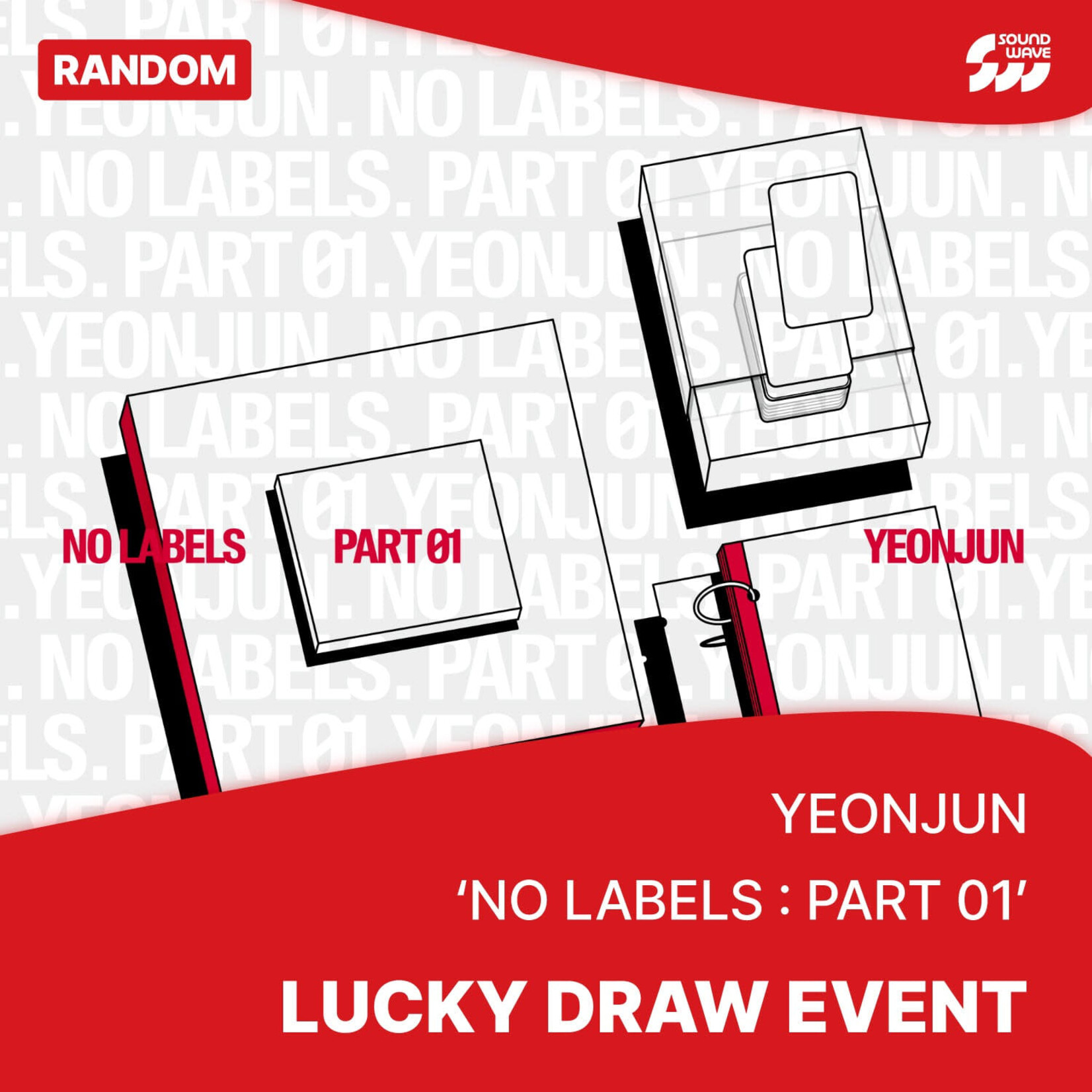 TXT [LUCKY DRAW] YEONJUN - 'NO LABELS: PART 01' (Standard Ver.) + Random Photocard (SW)