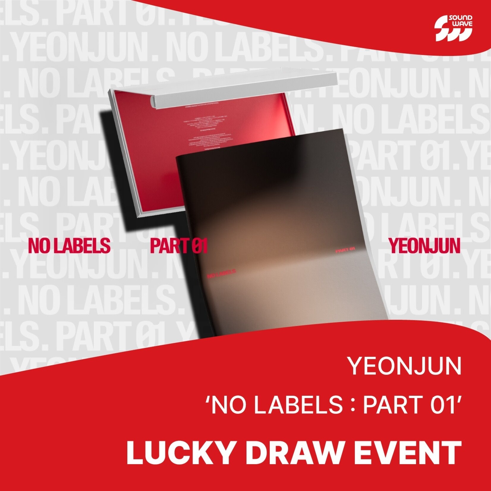 TXT [LUCKY DRAW] YEONJUN - 'NO LABELS: PART 01' (Weverse Albums ver.) + Random Photocard (SW)