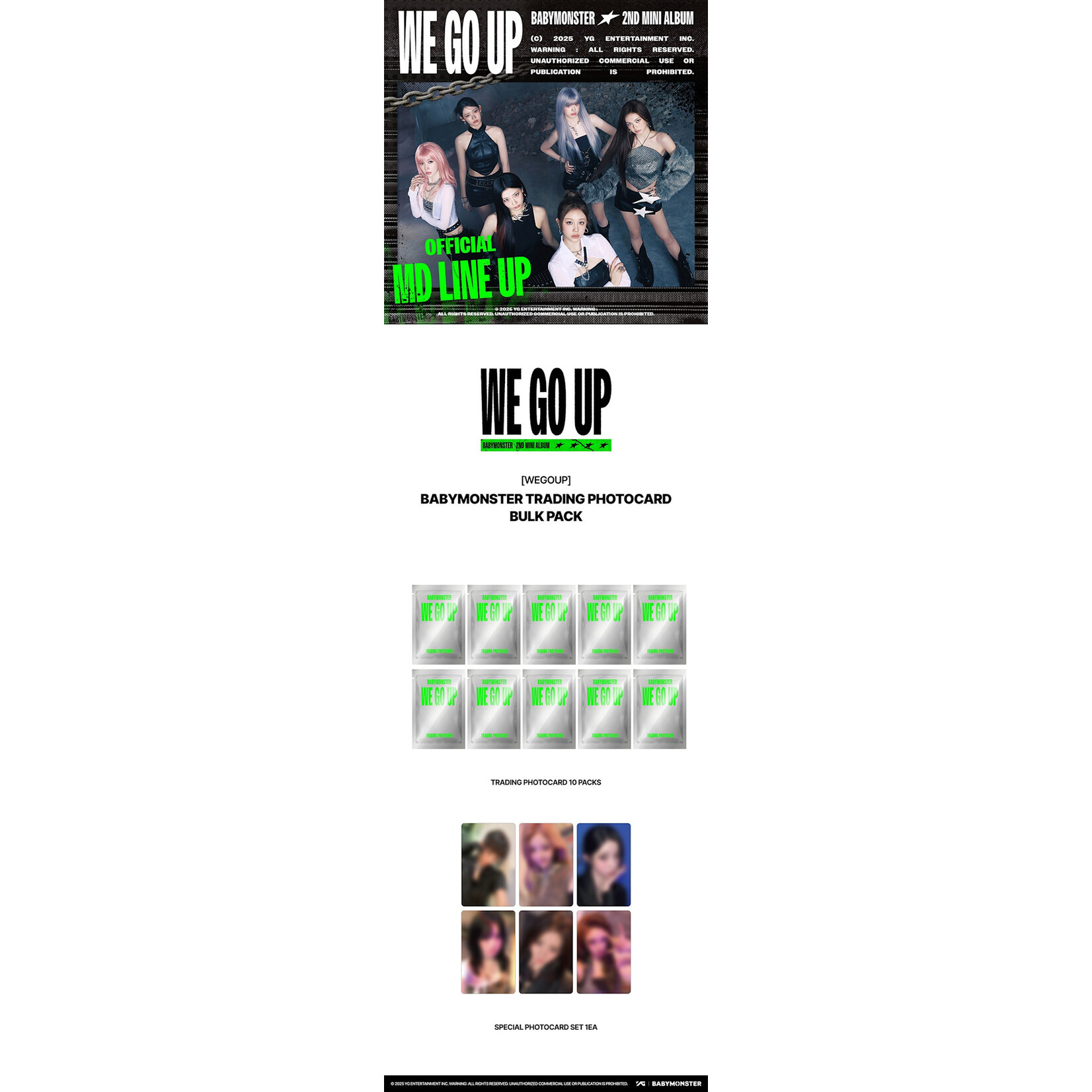 BABYMONSTER BABYMONSTER - [WE GO UP] BABYMONSTER TRADING PHOTOCARD