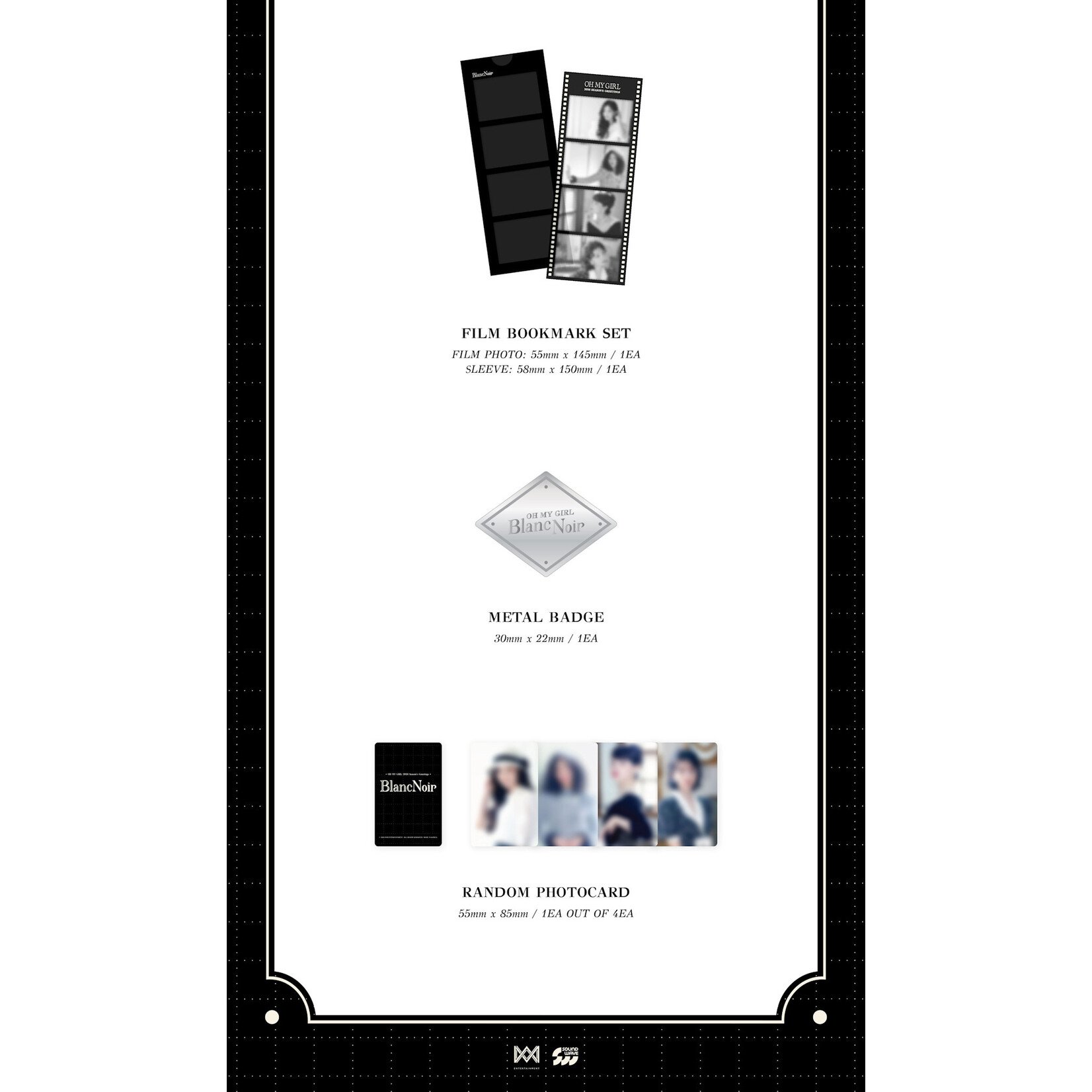 Oh My Girl OH MY GIRL - 2026 SEASON'S GREETINGS [Blanc Noir] + Random Photocard (SW)