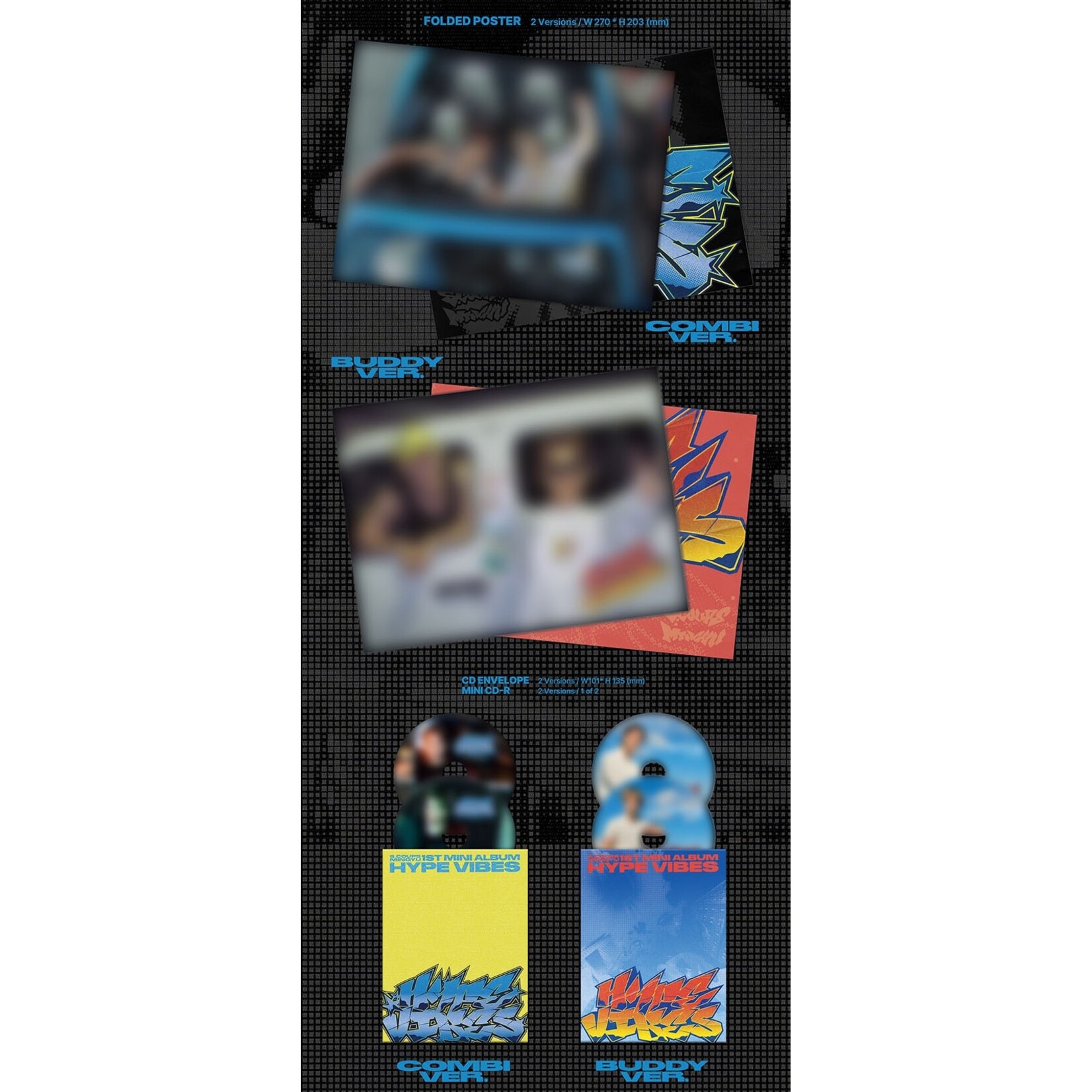 Seventeen [LUCKY DRAW] S.COUPS X MINGYU - 1st Mini Album ‘HYPE VIBES’ (STANDARD Ver.) + Random Photocard (KTOWN4U)